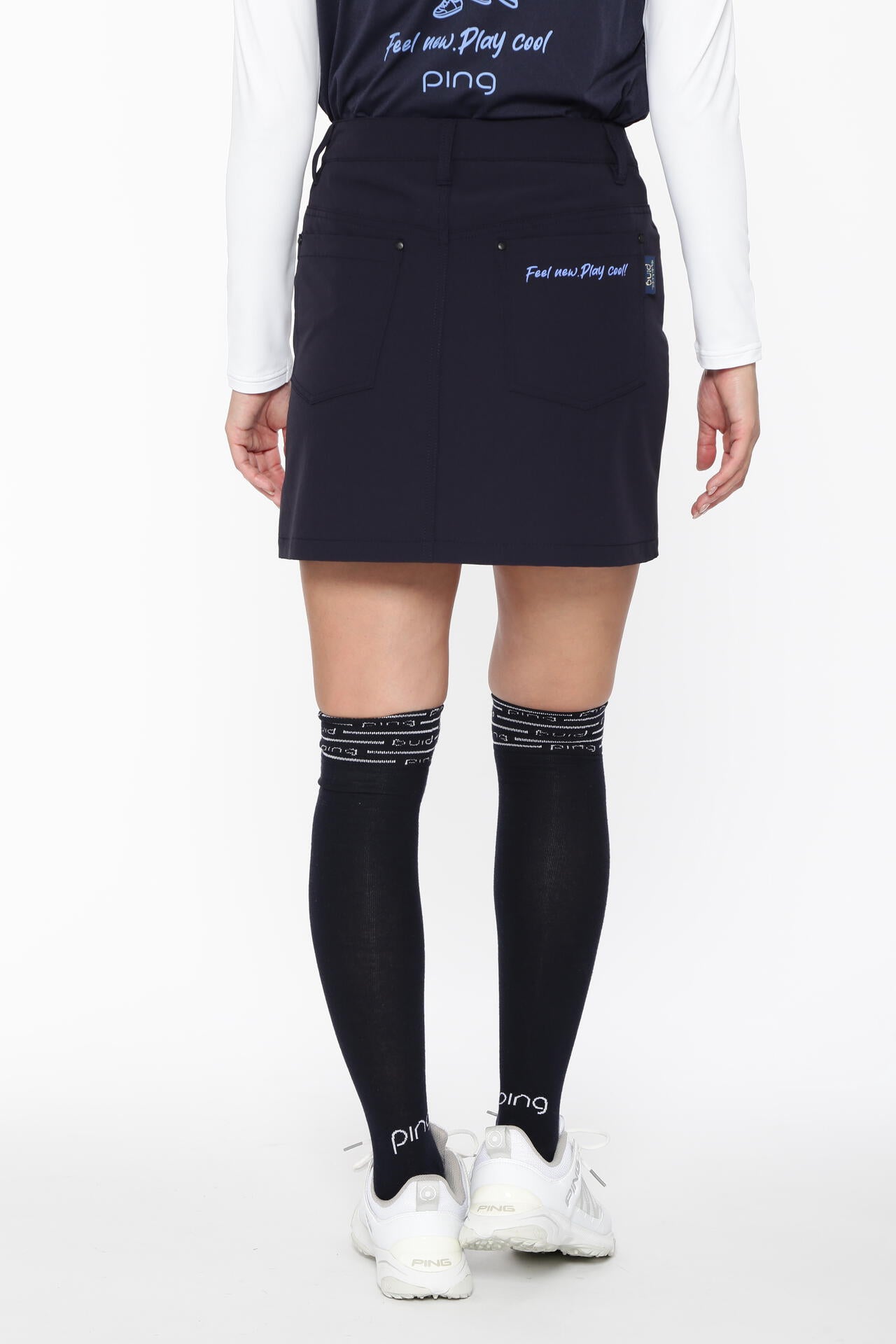 【PING APPAREL】全方向ストレッチ二重織台形スカート ＜LADIES LINE＞＜NATIVE＞ (LADIES)