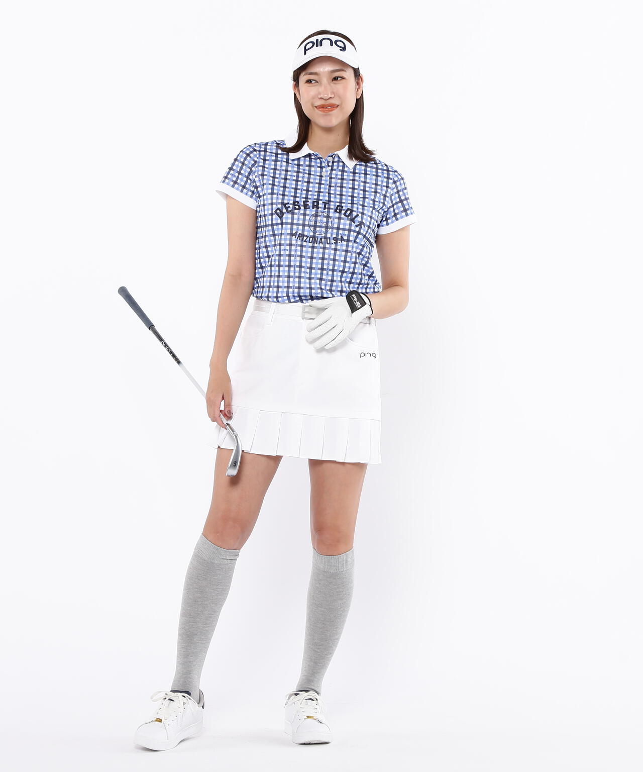 【PING APPAREL】総柄プリント半袖ポロシャツ ＜LADIES LINE＞＜PERFORMANCE＞ (LADIES)