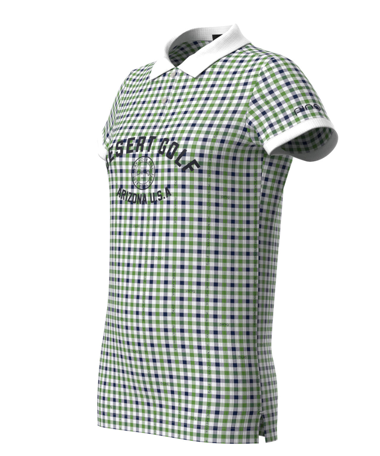 【PING APPAREL】総柄プリント半袖ポロシャツ ＜LADIES LINE＞＜PERFORMANCE＞ (LADIES)