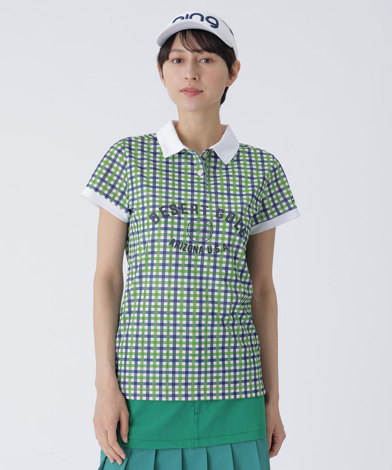 【PING APPAREL】総柄プリント半袖ポロシャツ ＜LADIES LINE＞＜PERFORMANCE＞ (LADIES)