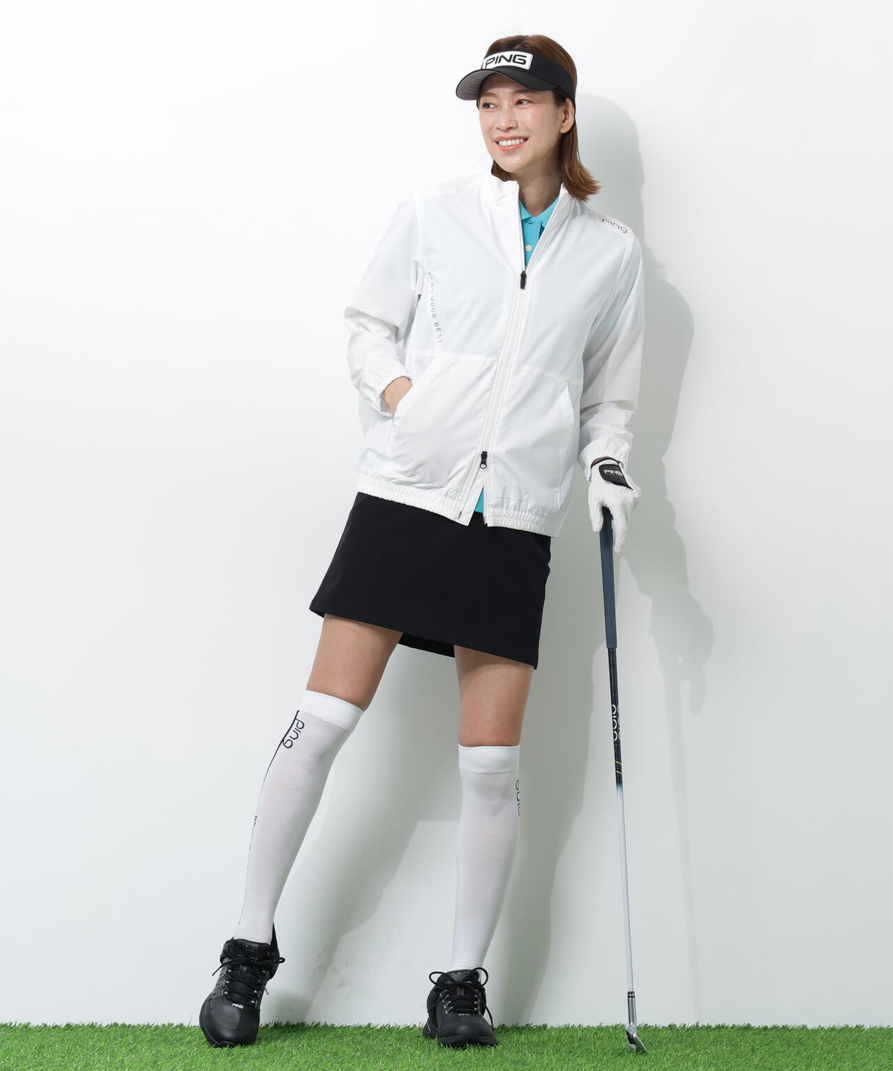 【PING APPAREL】テラエステルストレッチ2WAY撥水ブルゾン ＜PERFORMANCE＞ (LADIES)