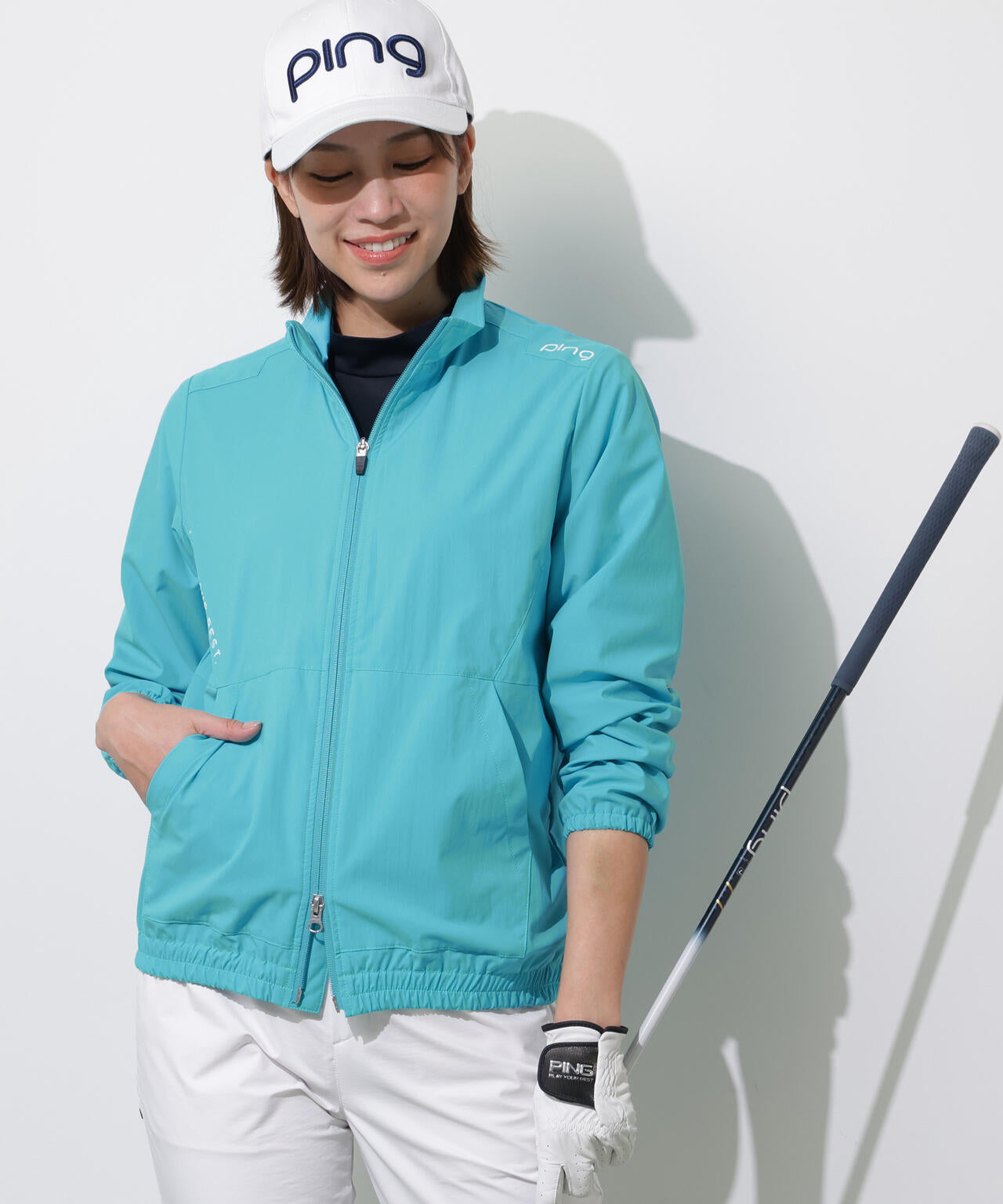 【PING APPAREL】テラエステルストレッチ2WAY撥水ブルゾン ＜PERFORMANCE＞ (LADIES)