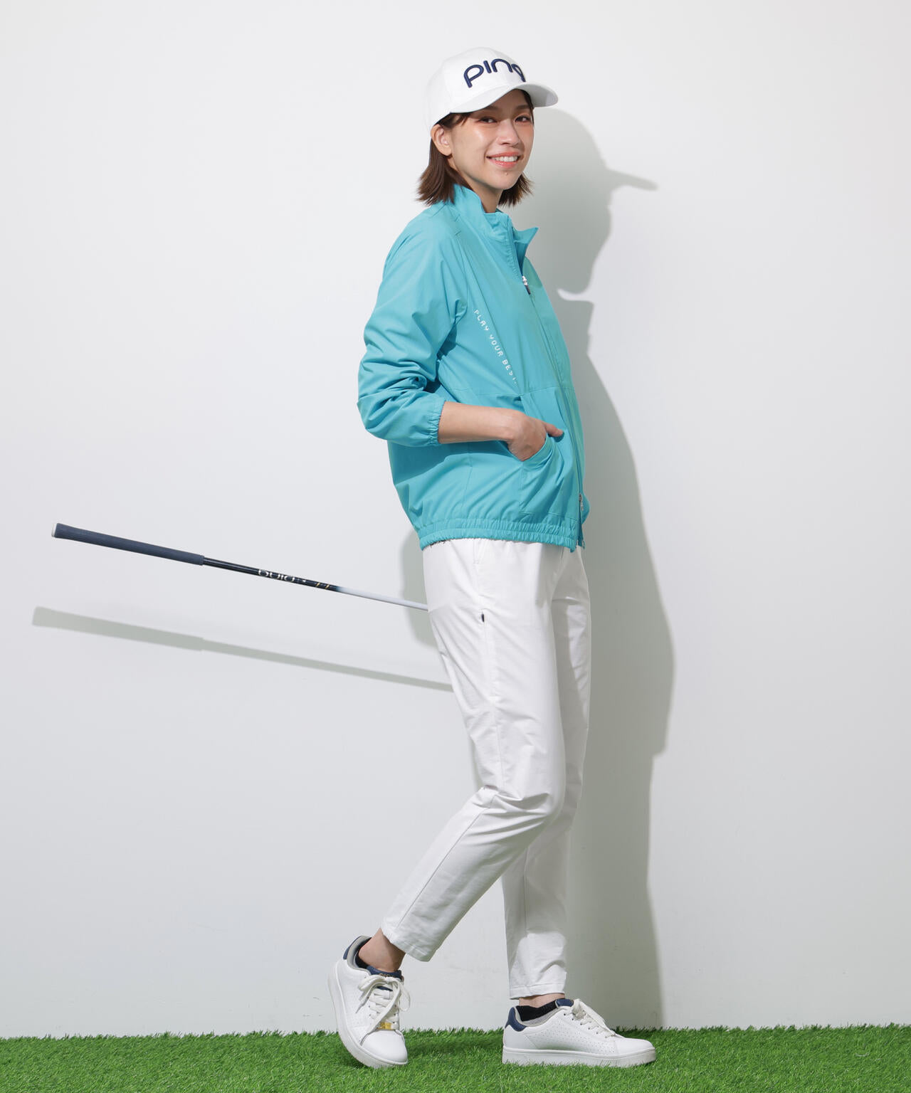 【PING APPAREL】テラエステルストレッチ2WAY撥水ブルゾン ＜PERFORMANCE＞ (LADIES)