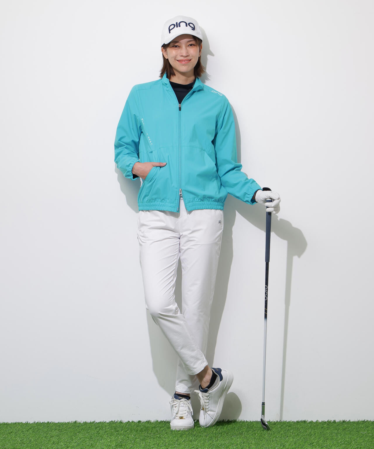 【PING APPAREL】テラエステルストレッチ2WAY撥水ブルゾン ＜PERFORMANCE＞ (LADIES)