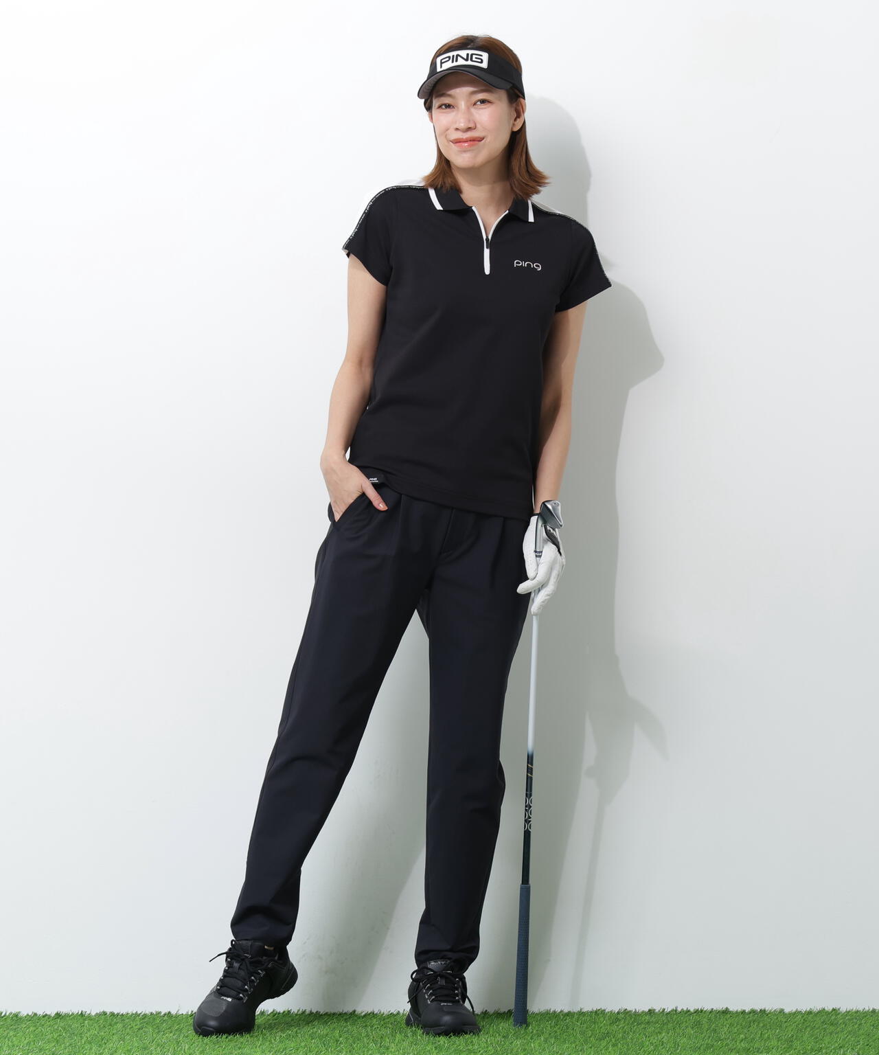【PING APPAREL】全方向ストレッチドビーワンタックテーパードパンツ ＜PERFORMANCE＞ (LADIES)
