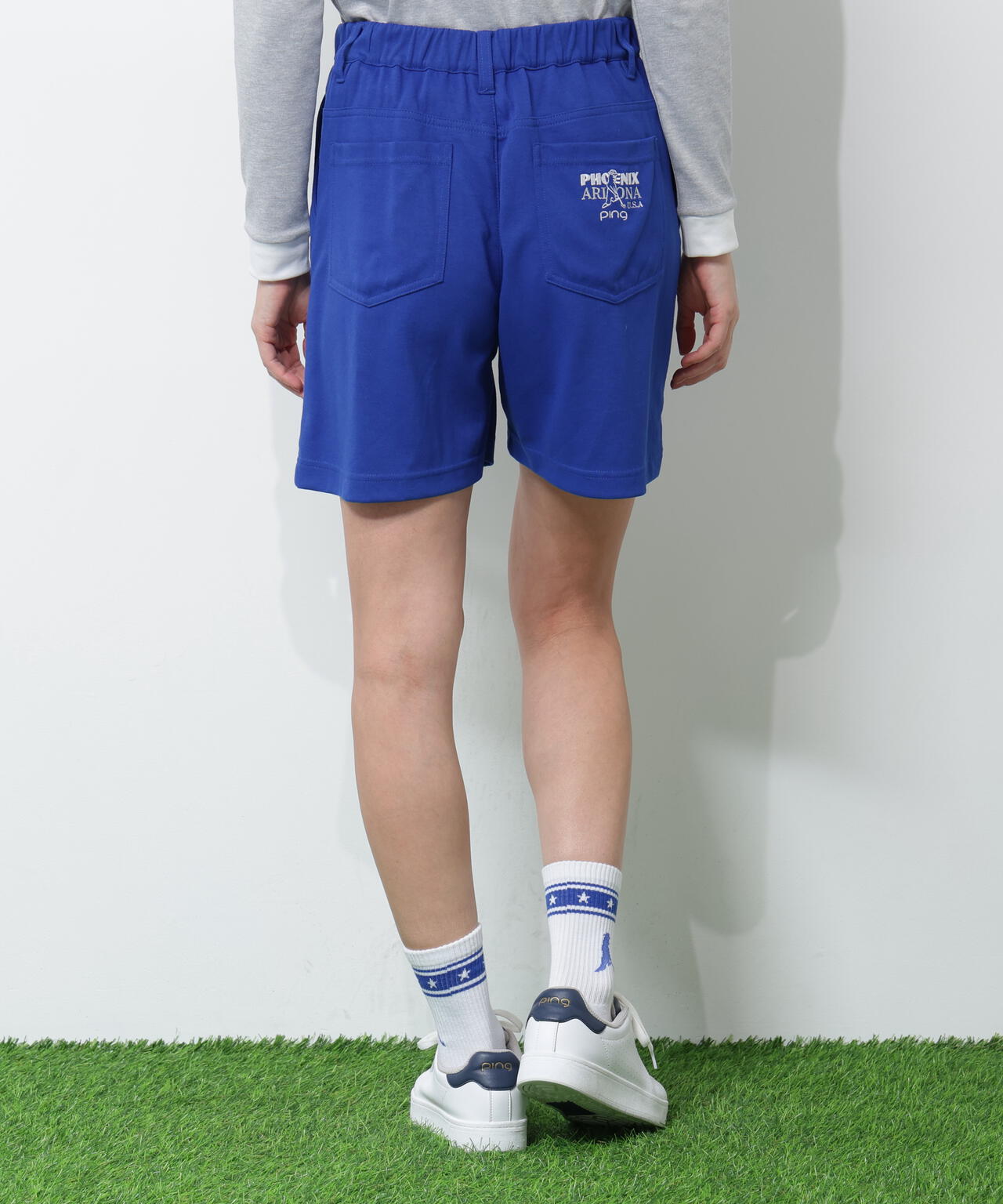 【PING APPAREL】全方向ストレッチダブルフェイスドライミックスアイストーンショートパンツ ＜NATIVE＞ (LADIES)