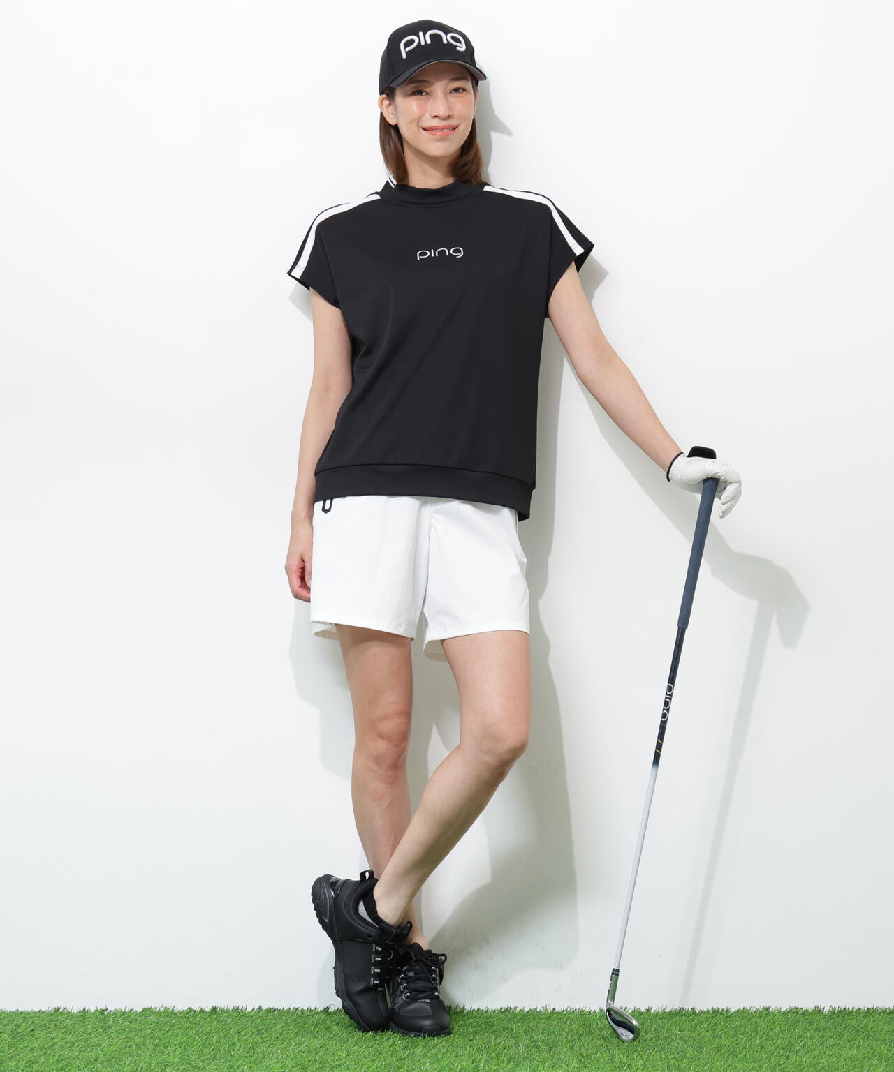 【PING APPAREL】【接触冷感・ストレッチ】ショートパンツ ＜GOLD＞ (LADIES)