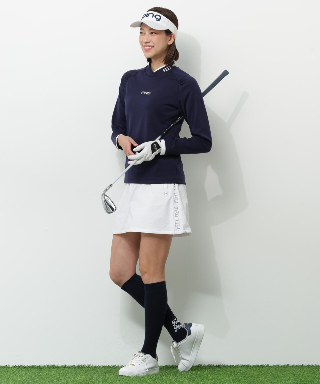 【PING APPAREL】全方向ストレッチパーテックスリミテッドスカート ＜GOLD＞ (LADIES)