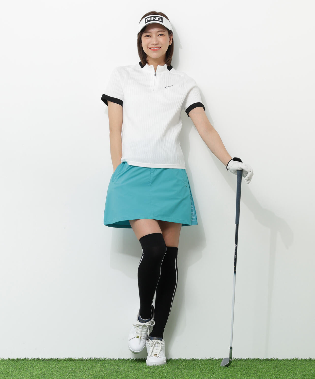【PING APPAREL】全方向ストレッチパーテックスリミテッドスカート ＜GOLD＞ (LADIES)