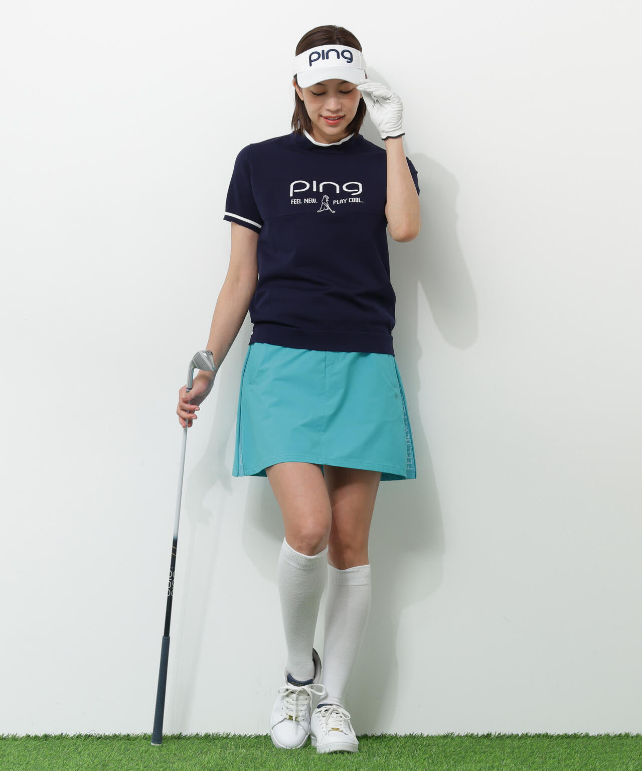 【PING APPAREL】全方向ストレッチパーテックスリミテッドスカート ＜GOLD＞ (LADIES)