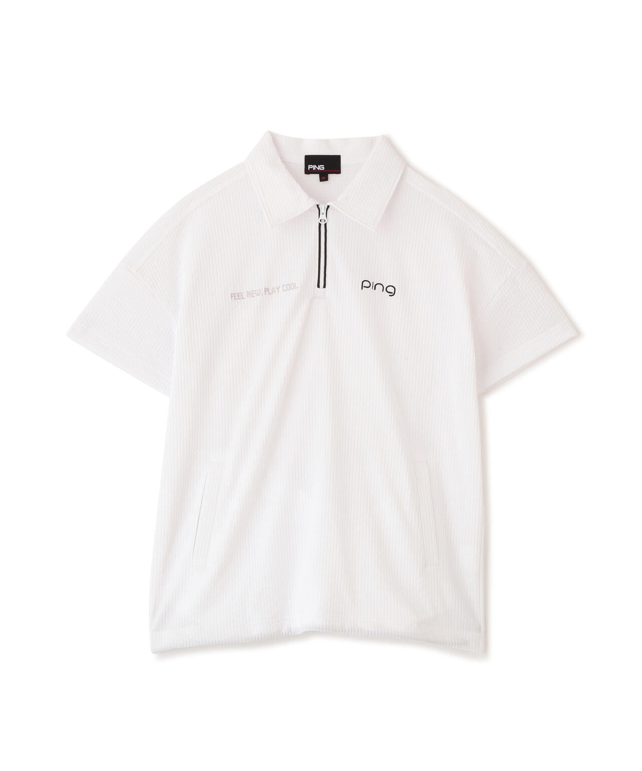 【PING APPAREL】PEサッカー半袖ポロシャツ ＜GOLD＞ (LADIES)