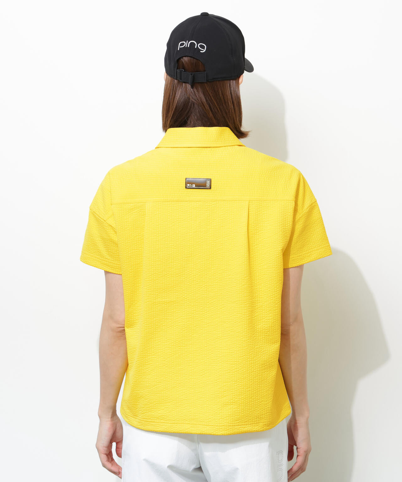 【PING APPAREL】PEサッカー半袖ポロシャツ ＜GOLD＞ (LADIES)