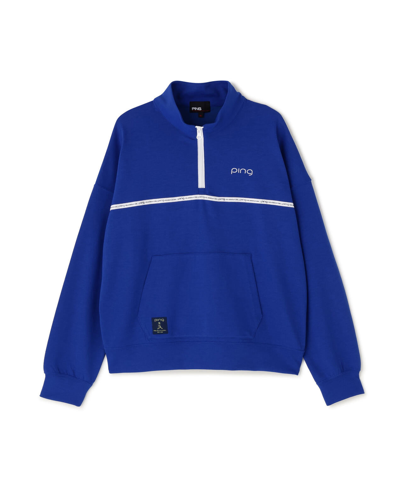 【PING APPAREL】全方向ストレッチダブルフェイスドライミックスアイストーンハーフジップカットソー＜NATIVE＞ (LADIES)