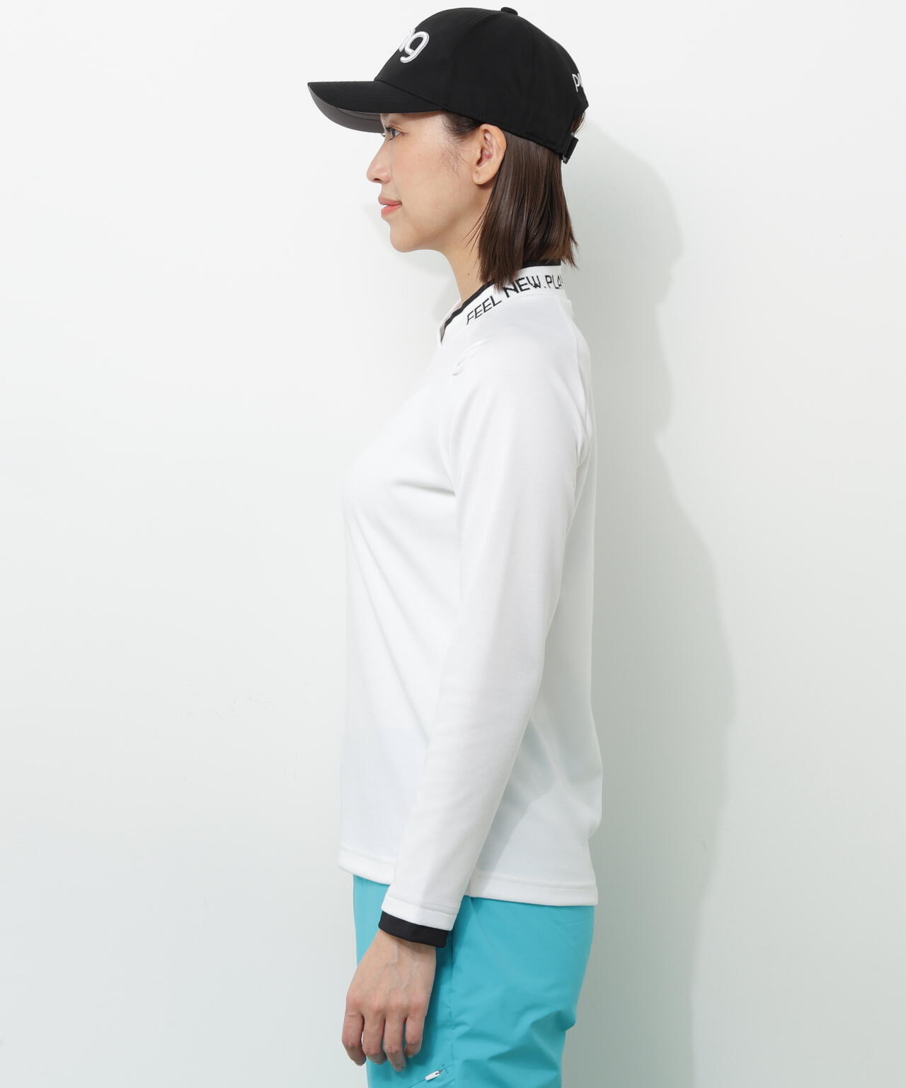 【PING APPAREL】冷感ポンチハイネックシャツ ＜GOLD＞ (LADIES)