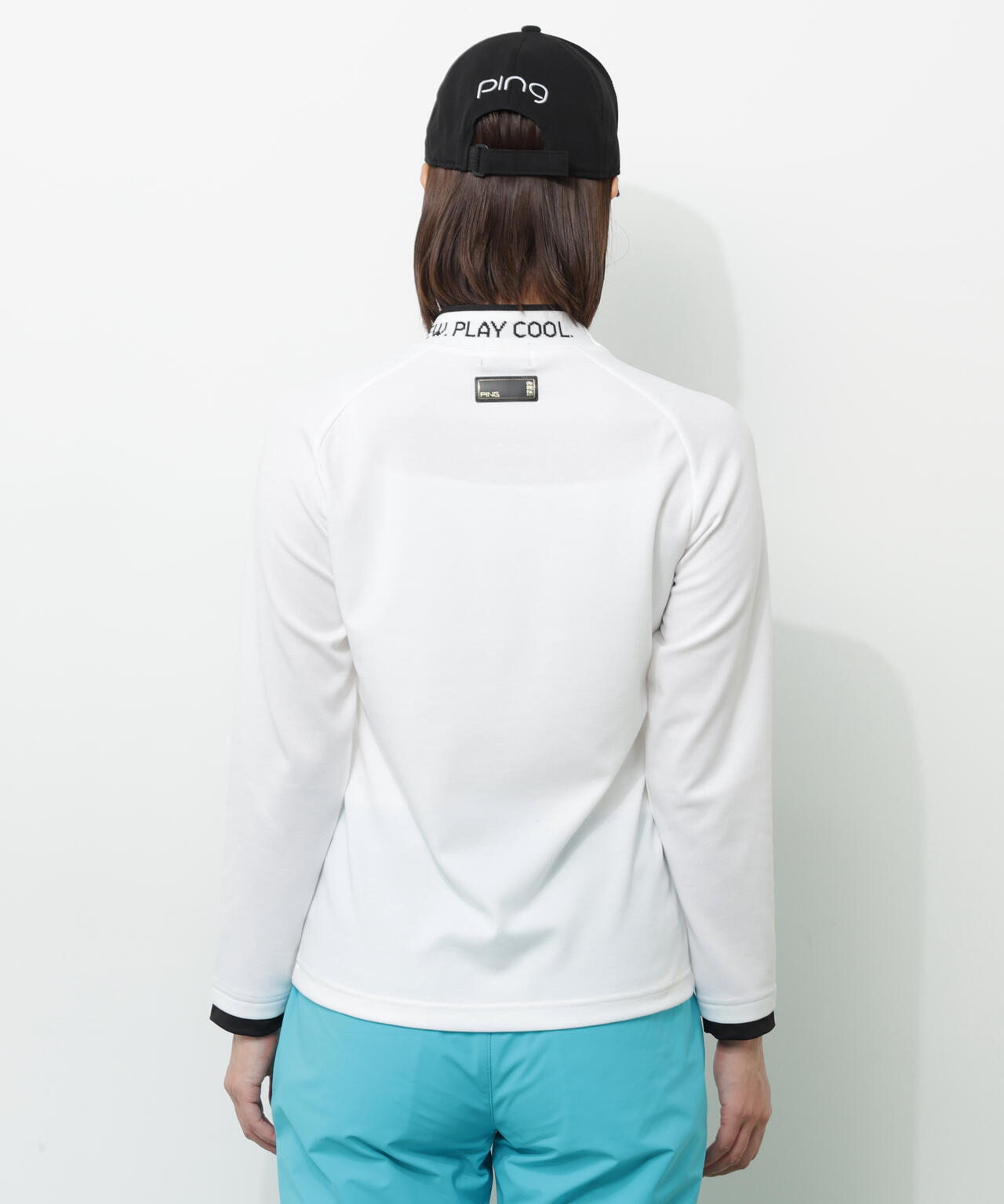 【PING APPAREL】冷感ポンチハイネックシャツ ＜GOLD＞ (LADIES)