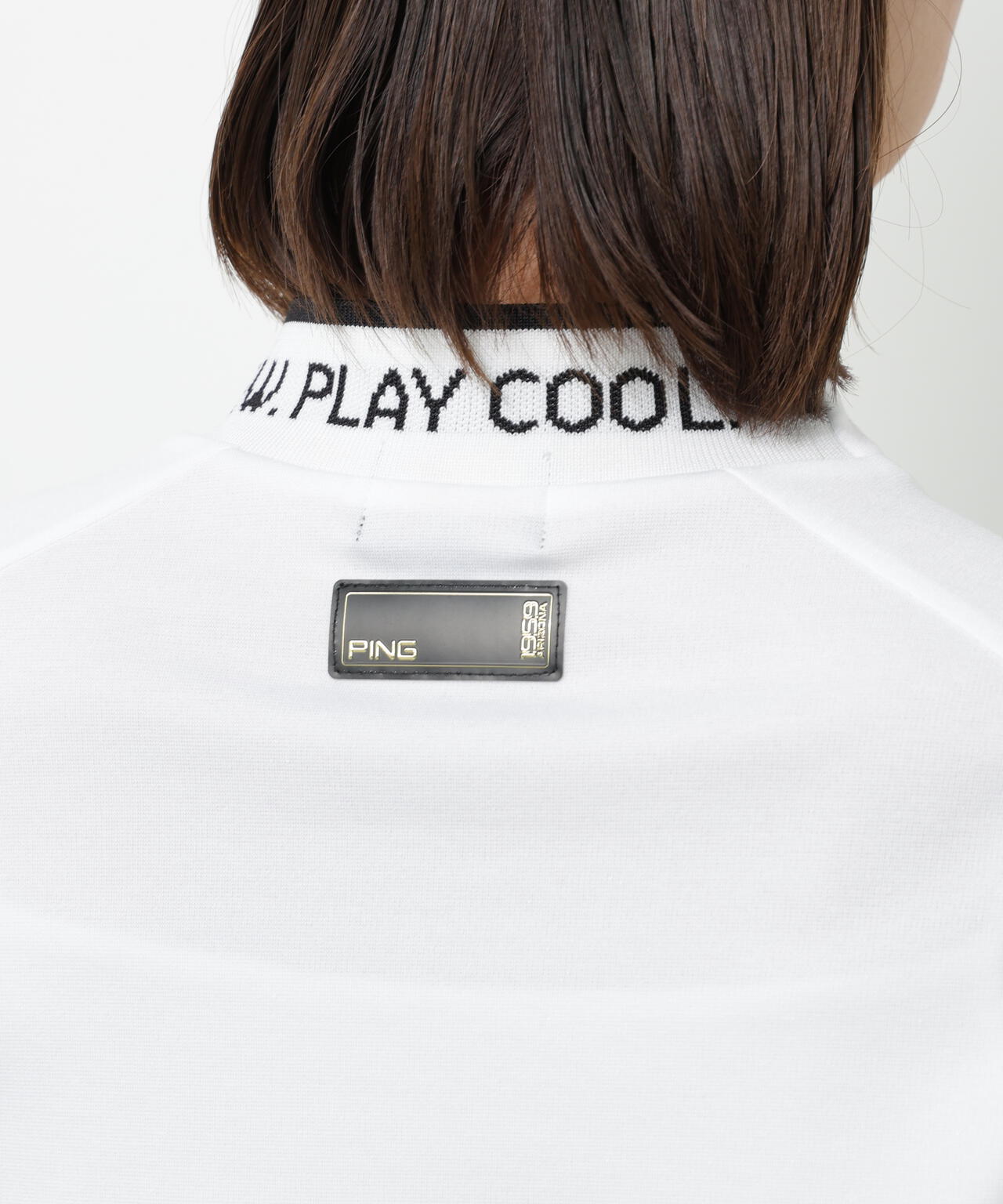 【PING APPAREL】冷感ポンチハイネックシャツ ＜GOLD＞ (LADIES)