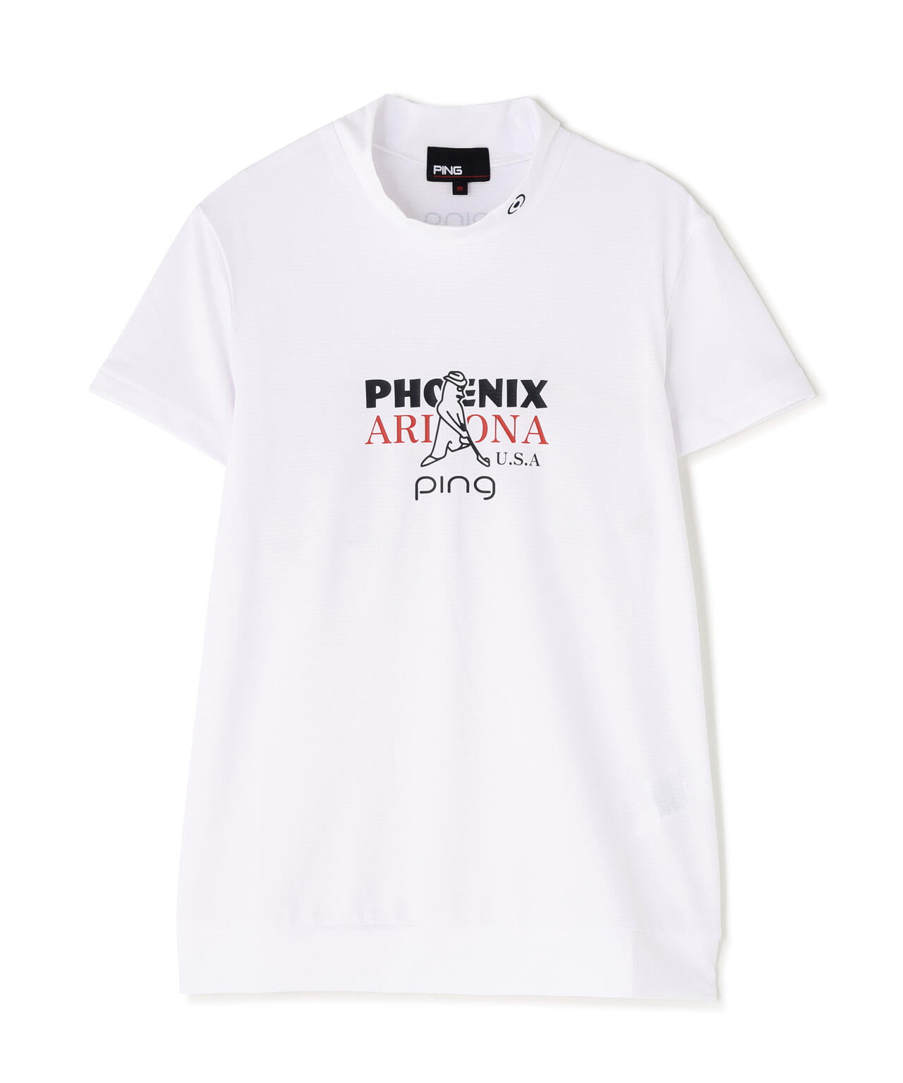 【PING APPAREL】SNAPTEXカノコインレーMr.PINGプリント半袖ハイネックカットソー ＜NATIVE＞ (LADIES)