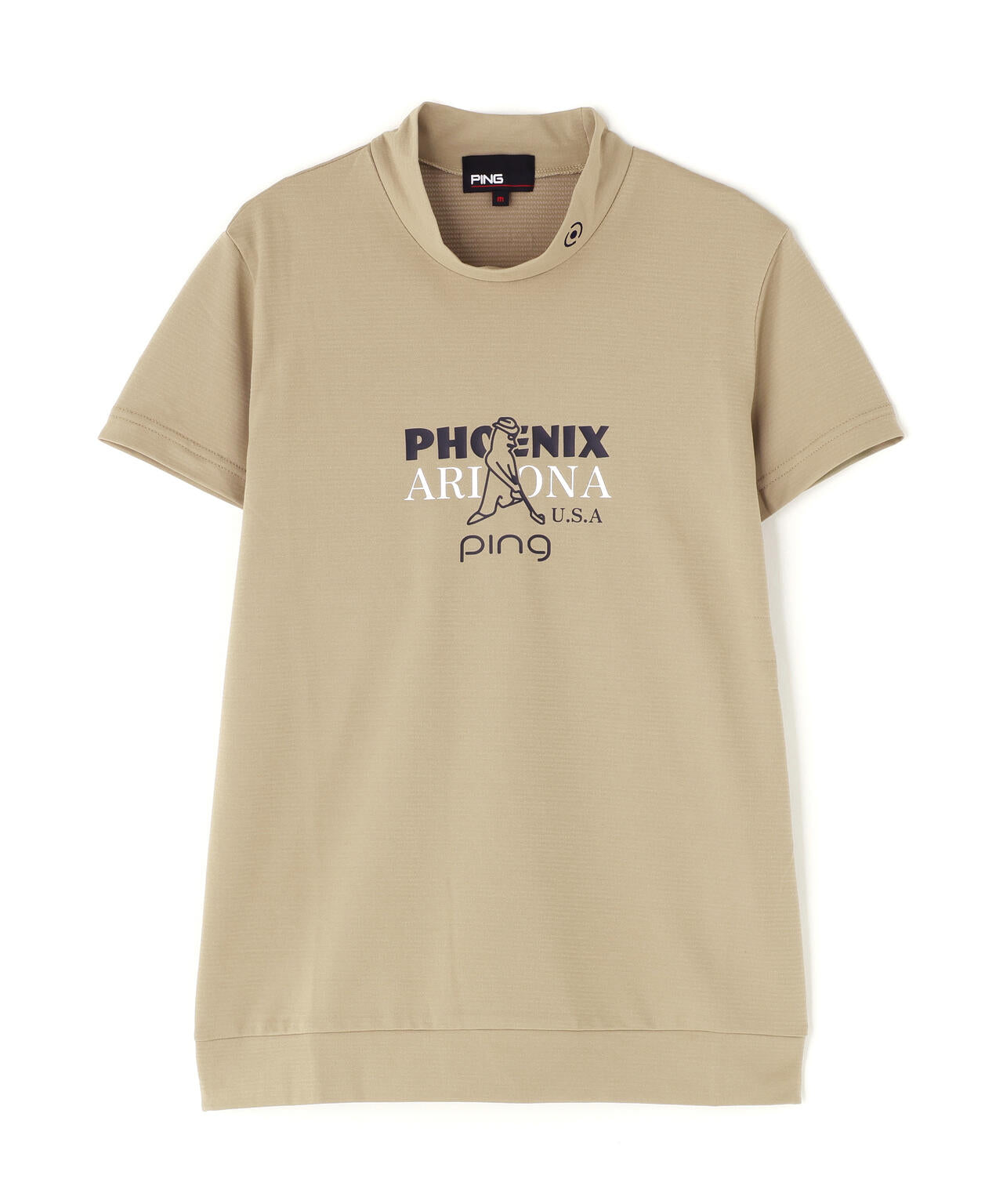 【PING APPAREL】SNAPTEXカノコインレーMr.PINGプリント半袖ハイネックカットソー ＜NATIVE＞ (LADIES)