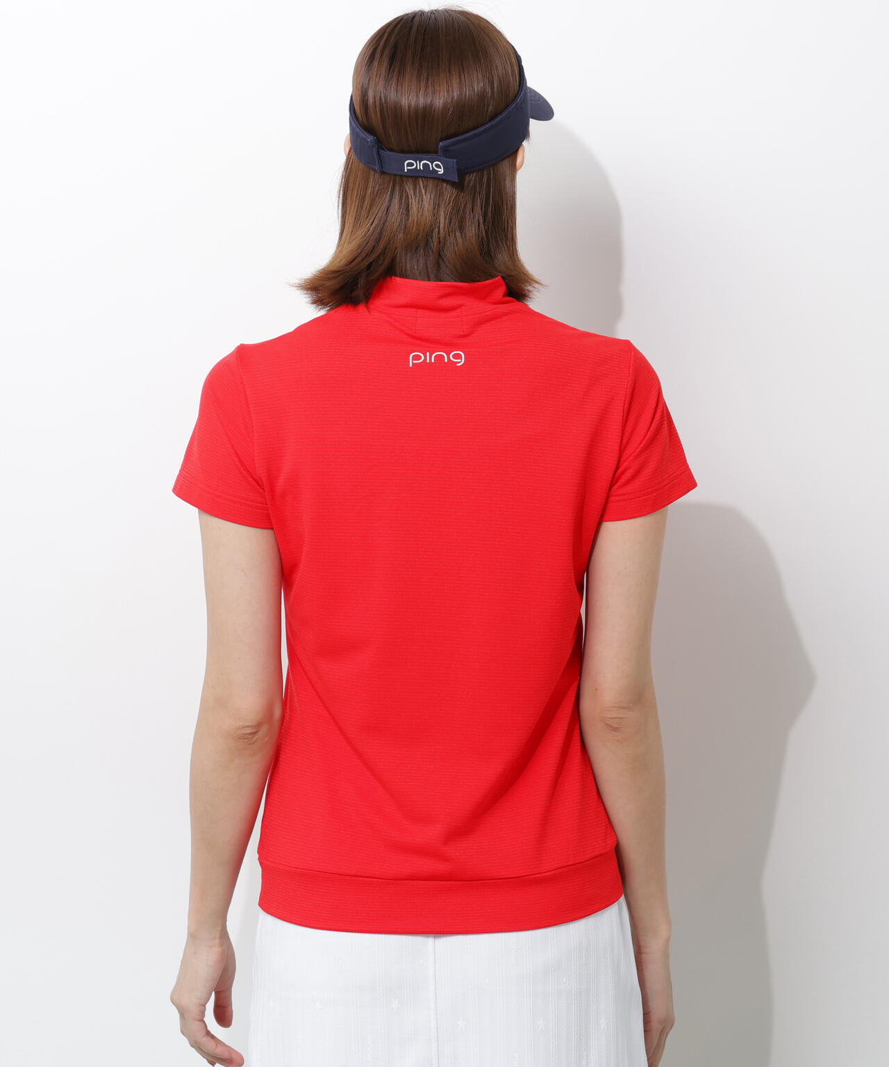 【PING APPAREL】SNAPTEXカノコインレーMr.PINGプリント半袖ハイネックカットソー ＜NATIVE＞ (LADIES)