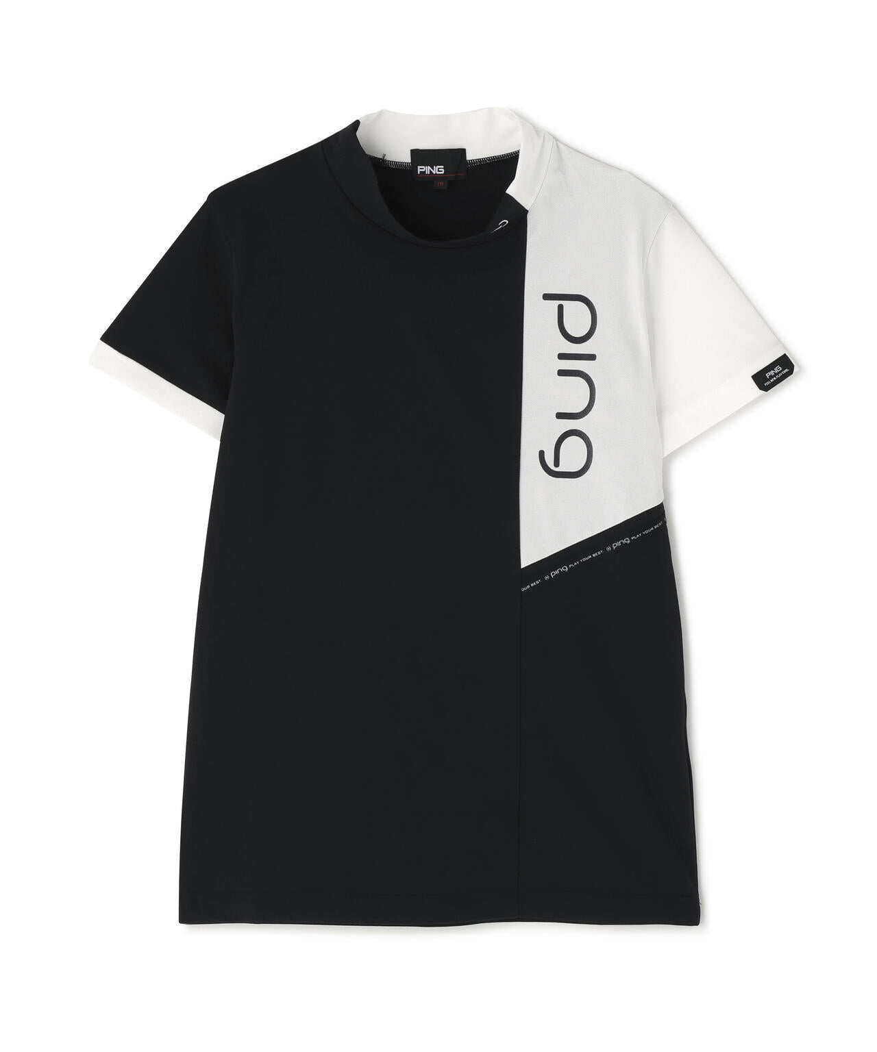 【PING APPAREL】クイックドライバイカラー半袖カノコハイネックカットソー ＜PERFORMANCE＞ (LADIES)
