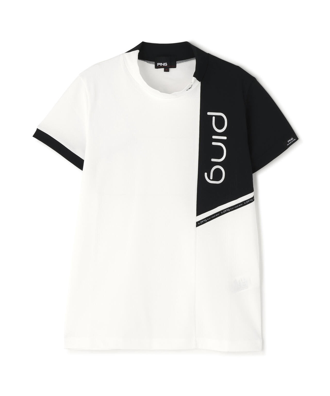 【PING APPAREL】クイックドライバイカラー半袖カノコハイネックカットソー ＜PERFORMANCE＞ (LADIES)