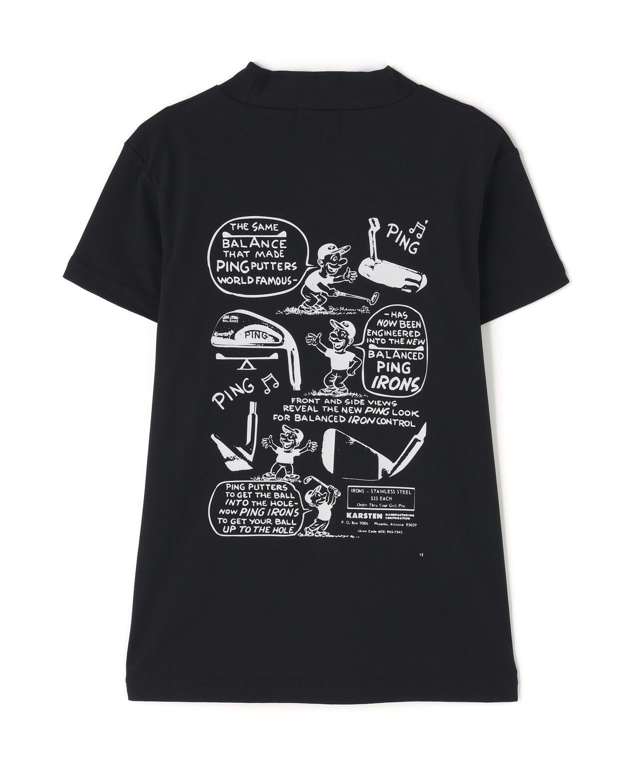 【PING APPAREL】【10カラーシリーズ】PEカノコ半袖ハイネックシャツ ＜NATIVE＞ (LADIES)