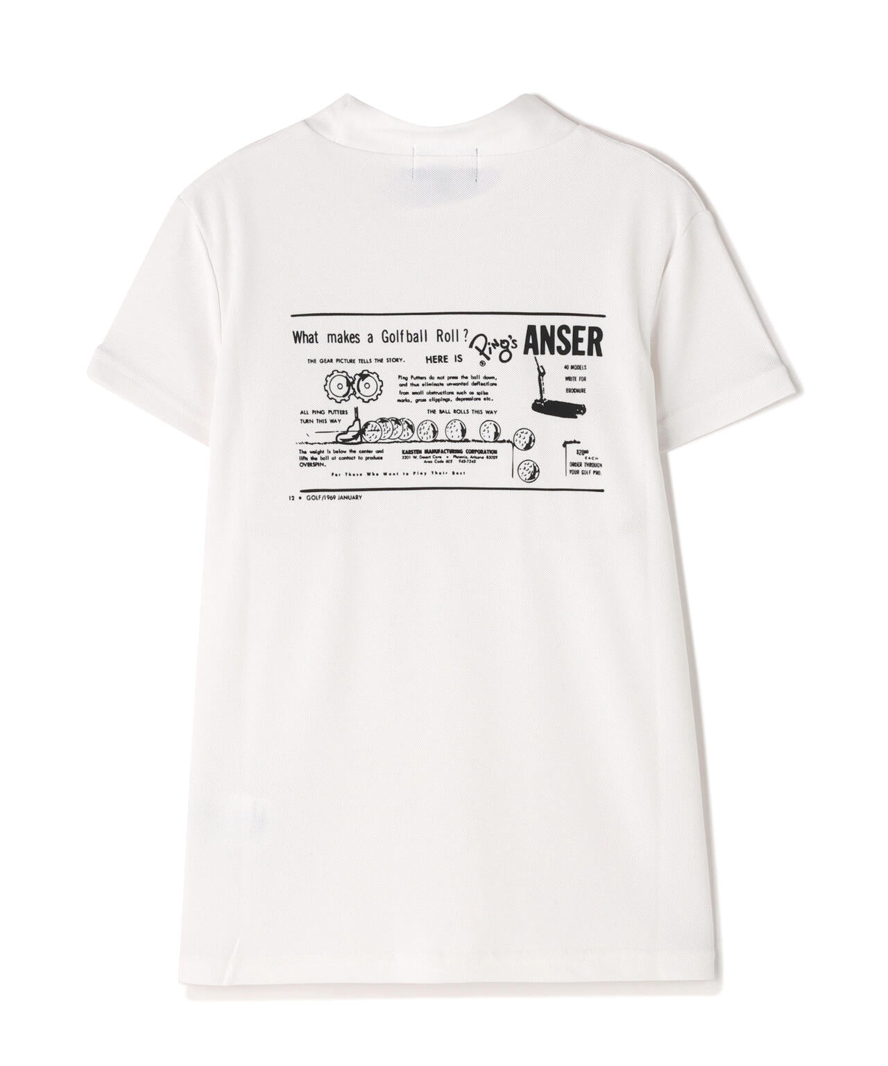 【PING APPAREL】【10カラーシリーズ】PEカノコ半袖ハイネックシャツ ＜NATIVE＞ (LADIES)