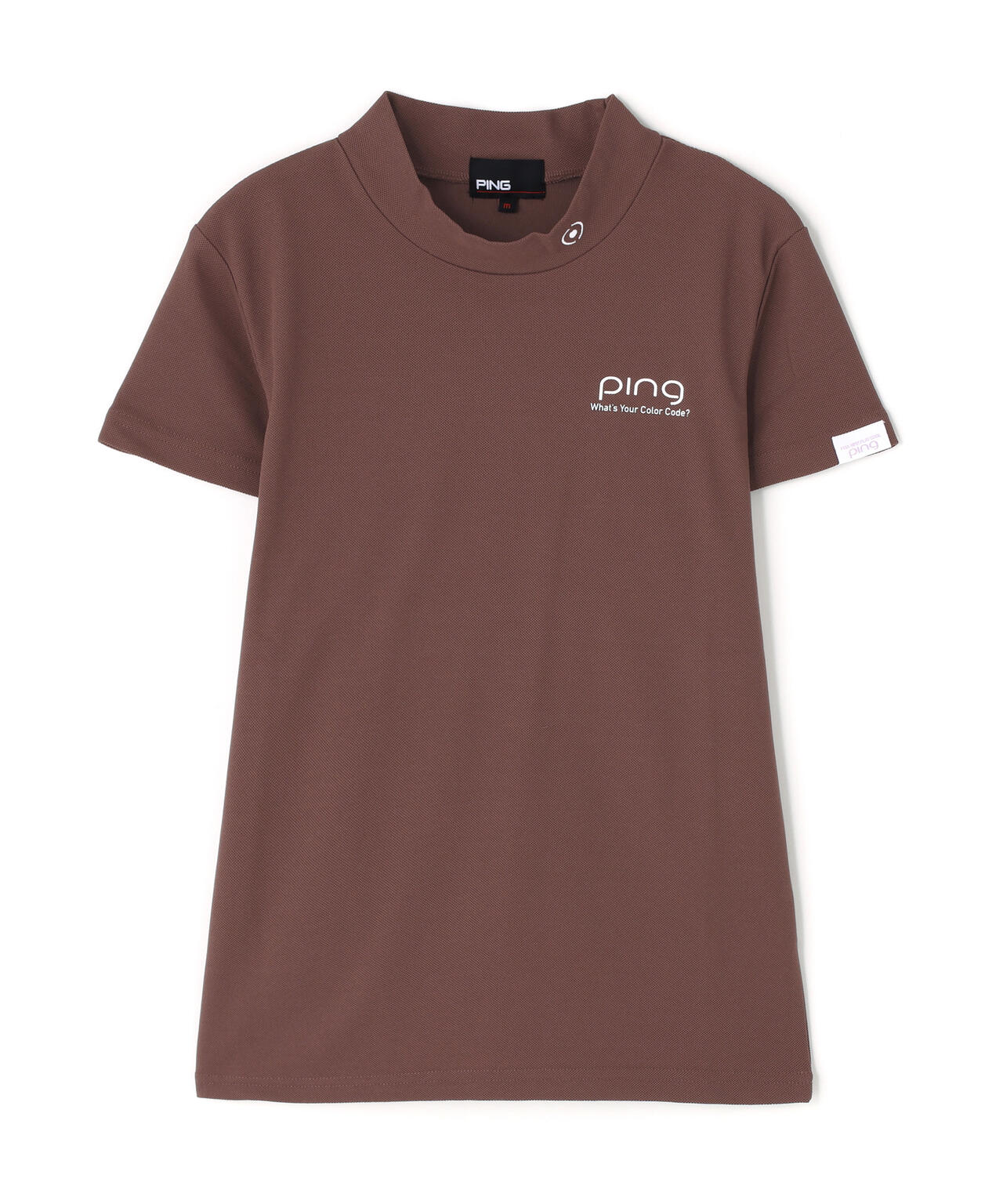 【PING APPAREL】【10カラーシリーズ】PEカノコ半袖ハイネックシャツ ＜NATIVE＞ (LADIES)
