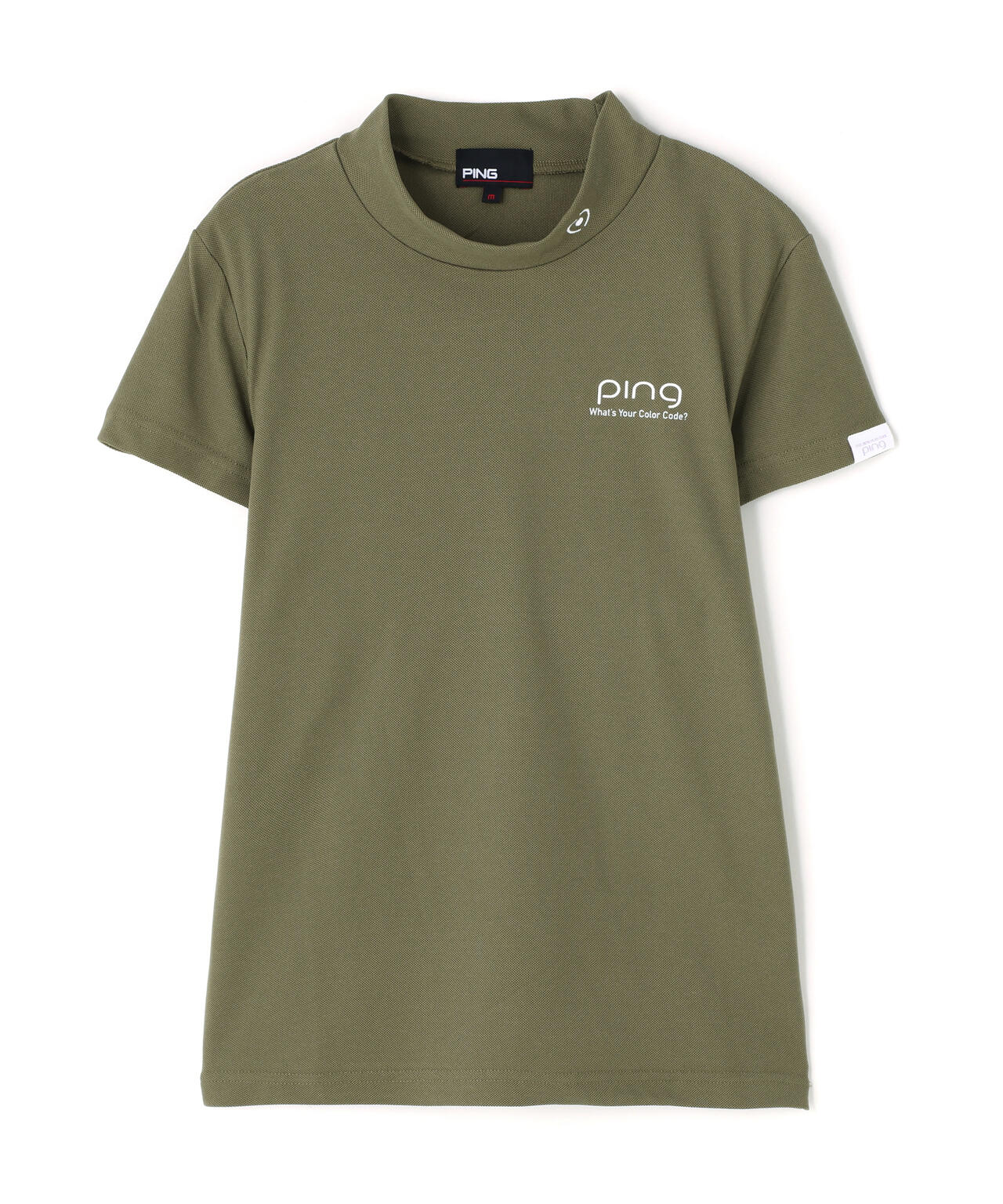 【PING APPAREL】【10カラーシリーズ】PEカノコ半袖ハイネックシャツ ＜NATIVE＞ (LADIES)