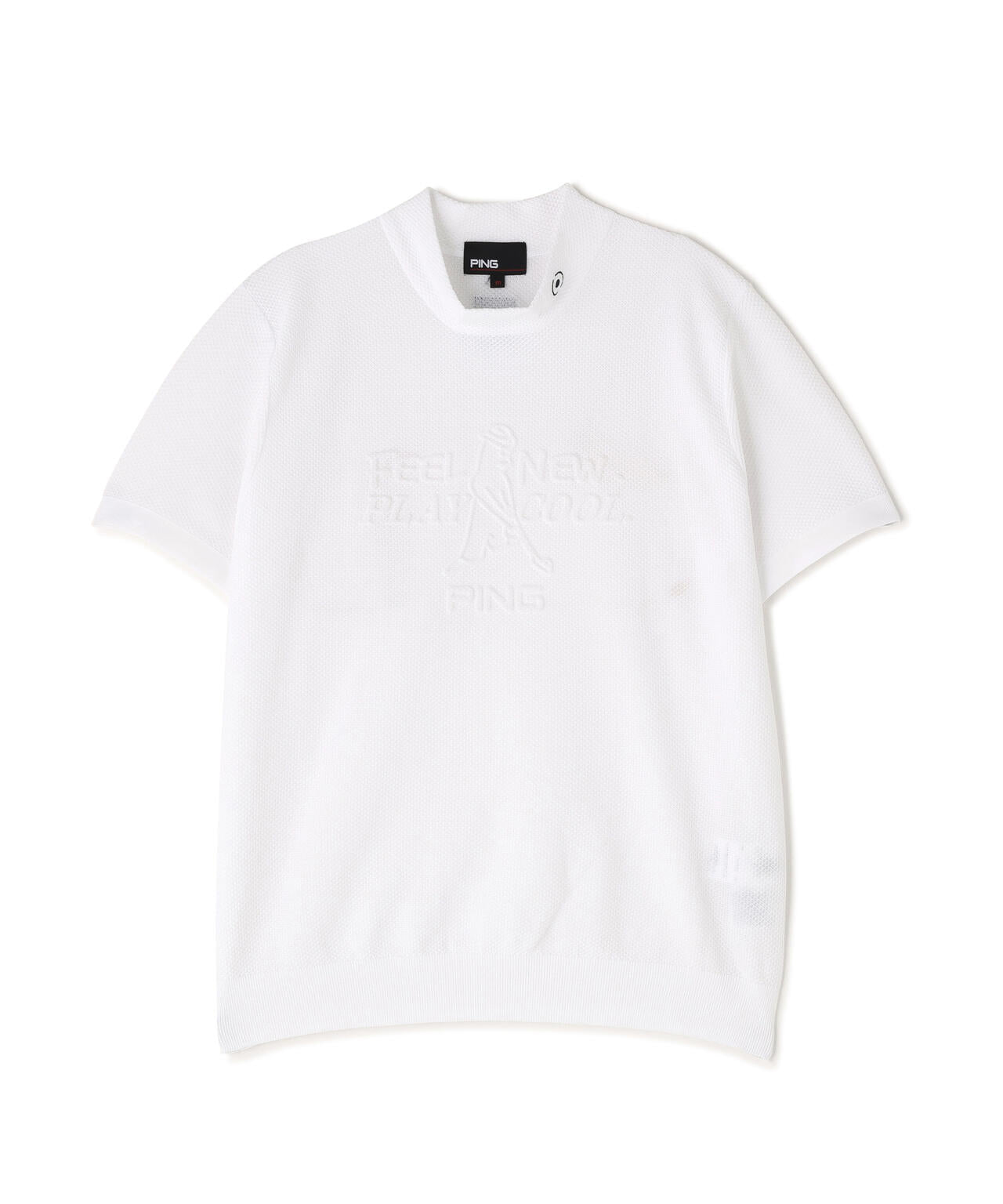 【PING APPAREL】Mr.PINGエンボス半袖ハイネックニット ＜NATIVE＞ (LADIES)