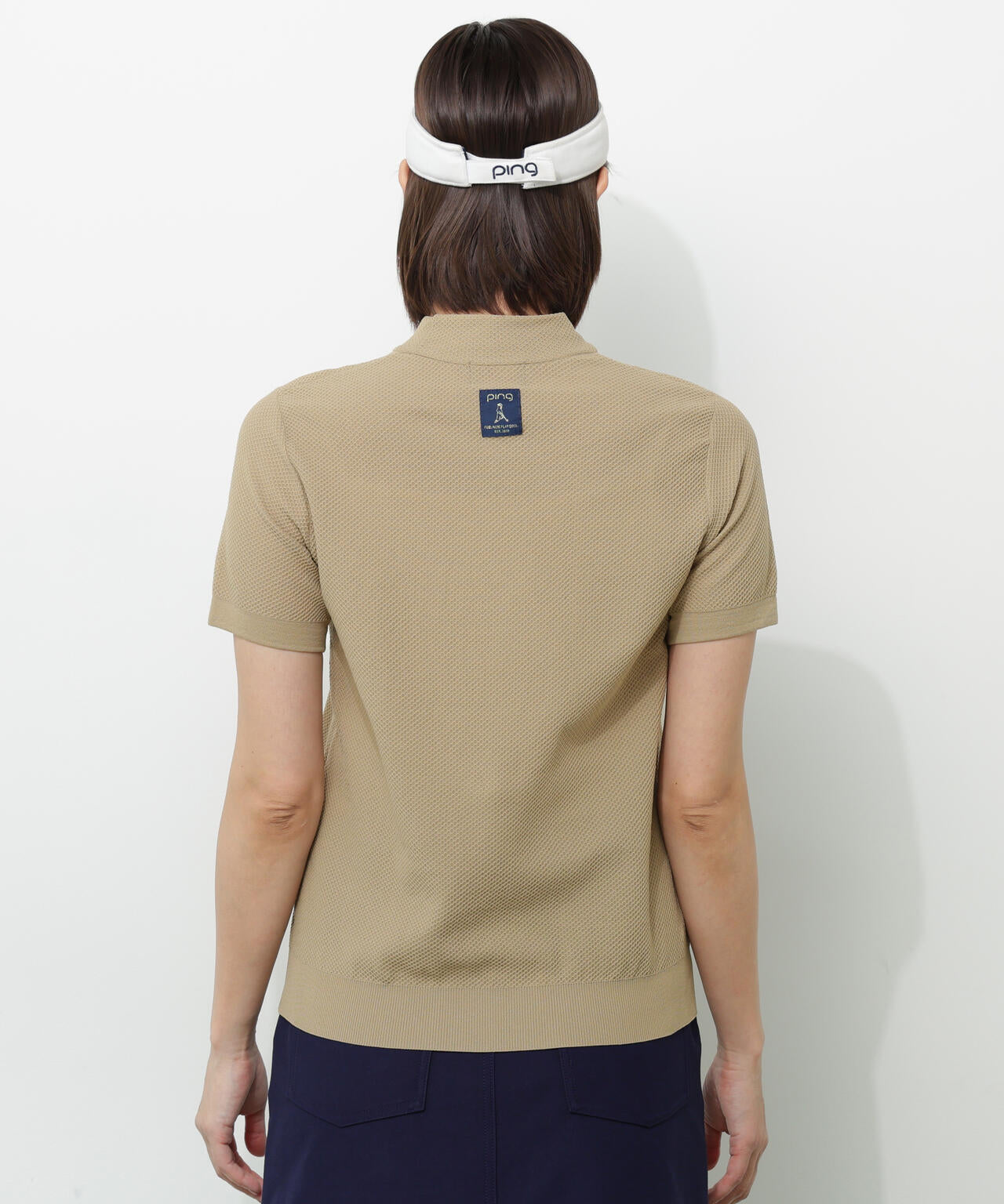 【PING APPAREL】Mr.PINGエンボス半袖ハイネックニット ＜NATIVE＞ (LADIES)