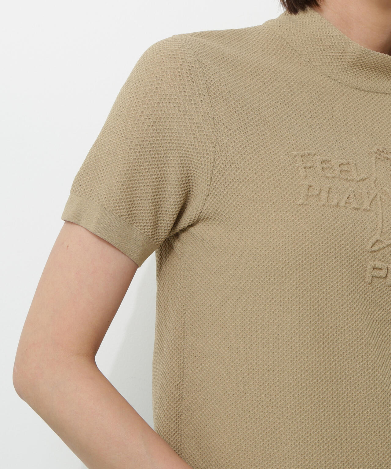【PING APPAREL】Mr.PINGエンボス半袖ハイネックニット ＜NATIVE＞ (LADIES)