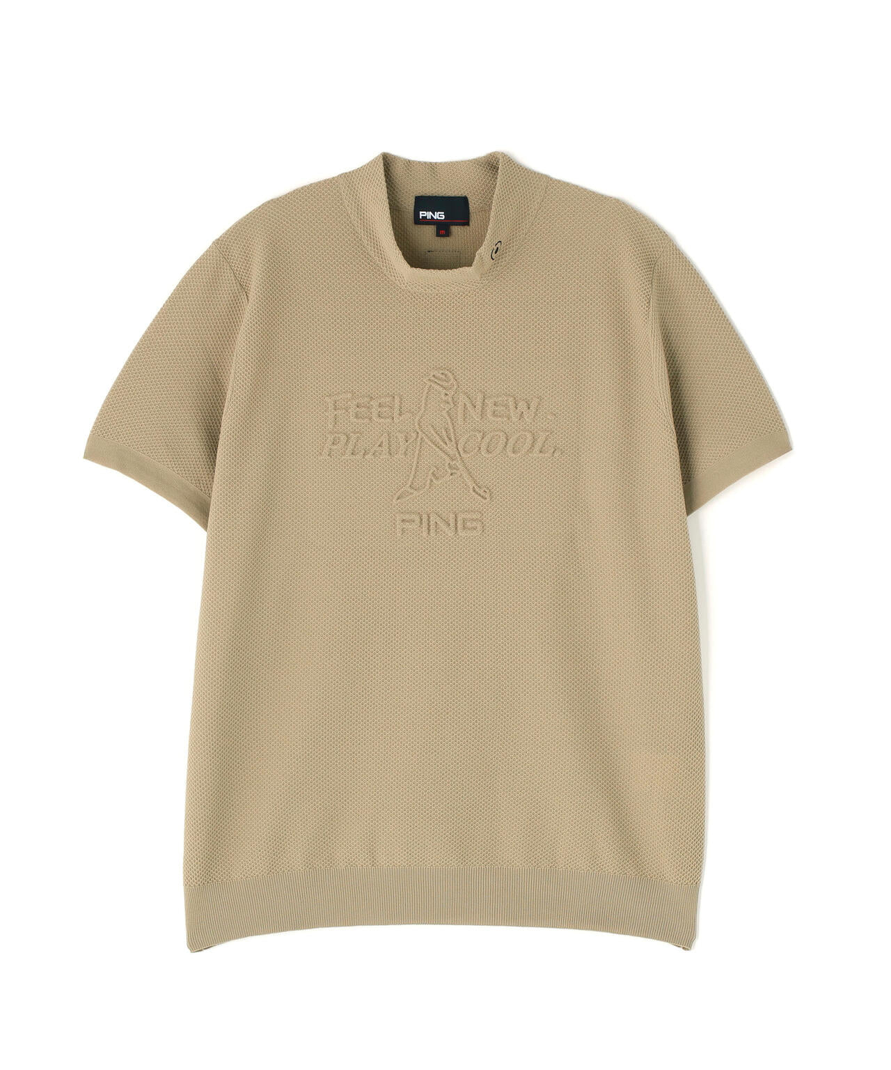 【PING APPAREL】Mr.PINGエンボス半袖ハイネックニット ＜NATIVE＞ (LADIES)