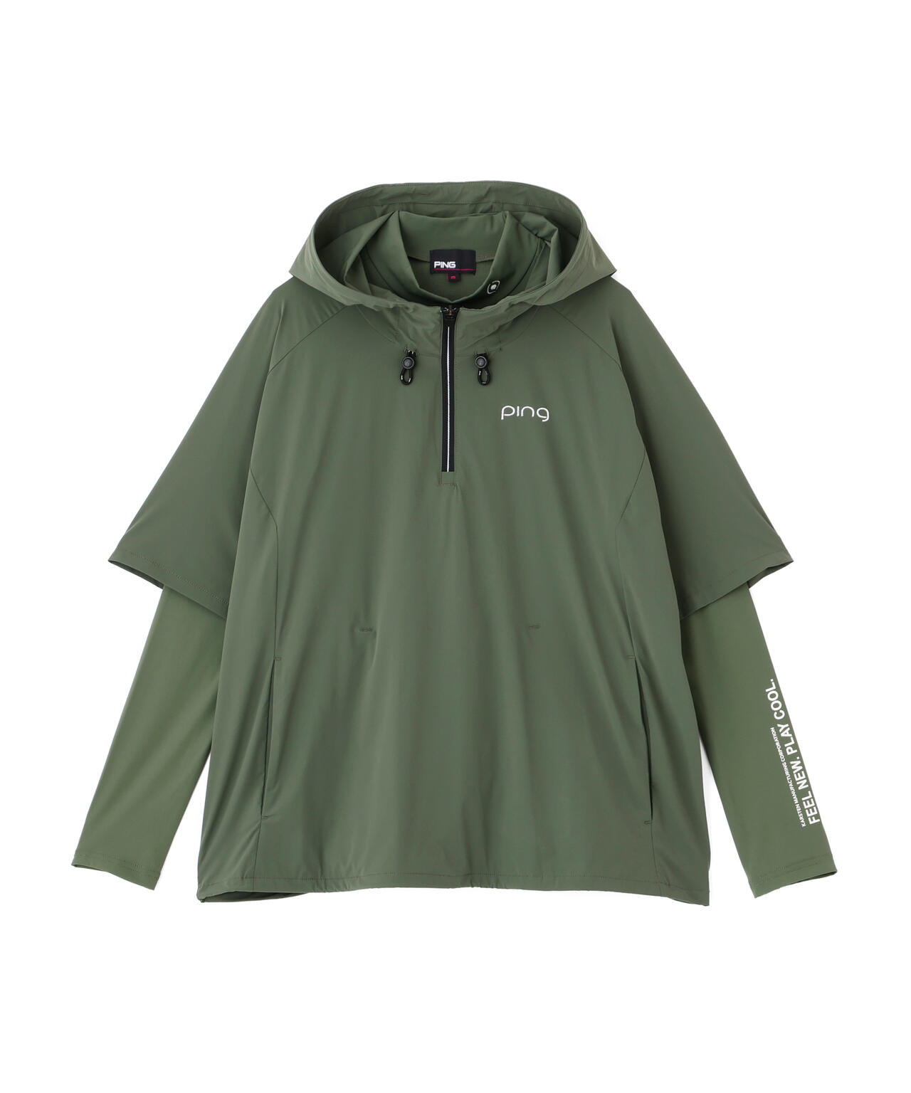 ［PING APPAREL］［接触冷感・UVカット・撥水］レイヤードツインセット (LADIES)
