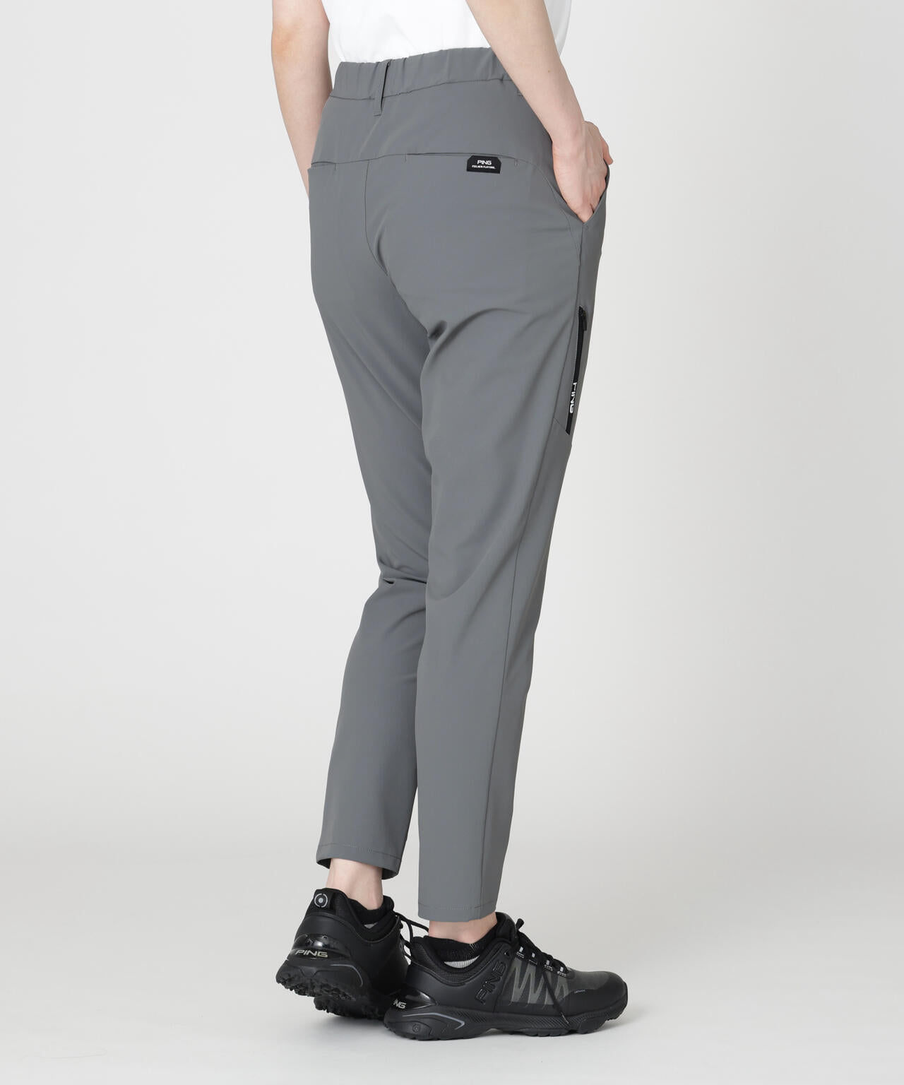 ［PING APPAREL］［UVカット・透け防止］ミニリップストップテーパードパンツ (LADIES)