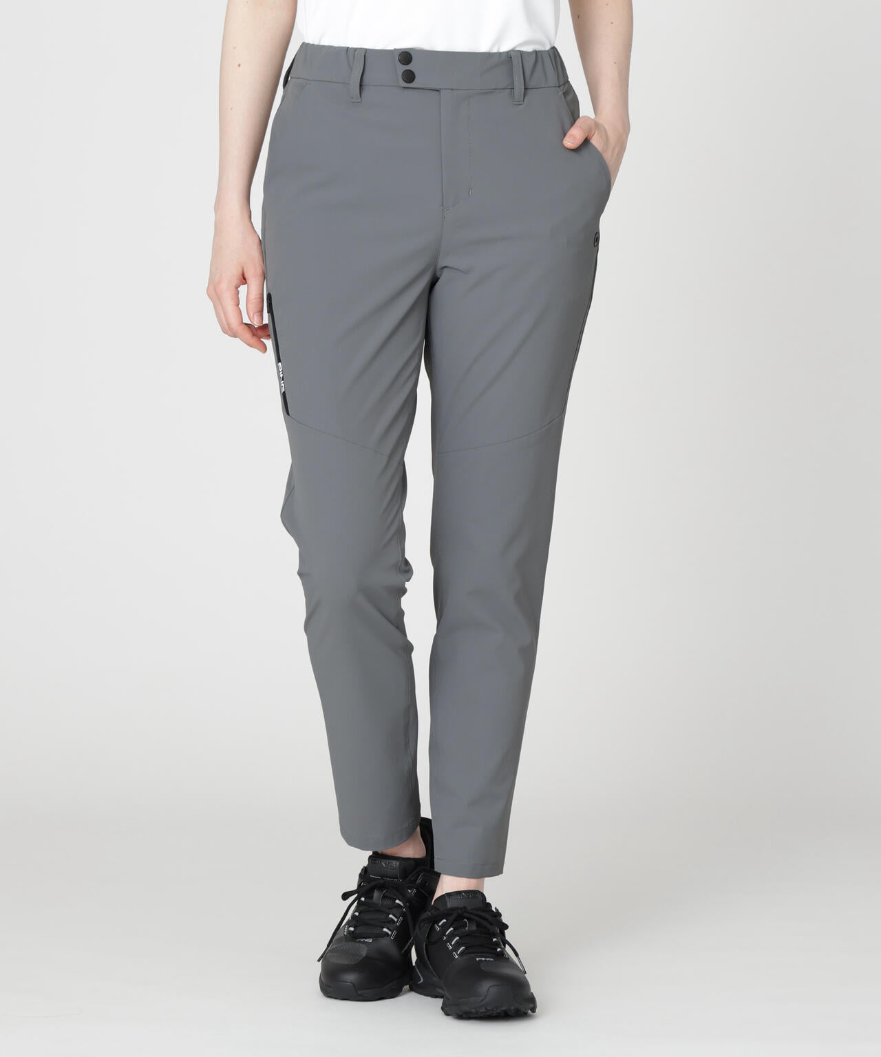 ［PING APPAREL］［UVカット・透け防止］ミニリップストップテーパードパンツ (LADIES)