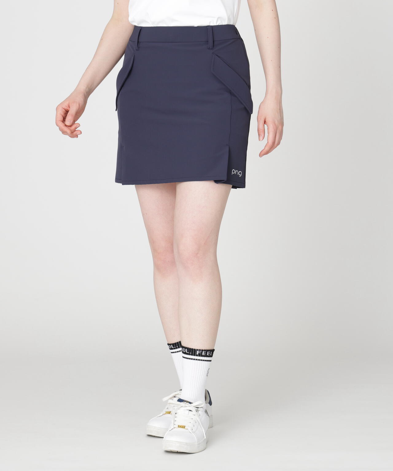 ［PING APPAREL］［UVカット・吸水速乾］ダブルストレッチフラップスカート (LADIES)