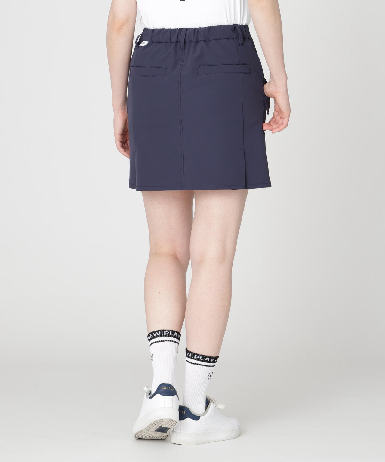 ［PING APPAREL］［UVカット・吸水速乾］ダブルストレッチフラップスカート (LADIES)