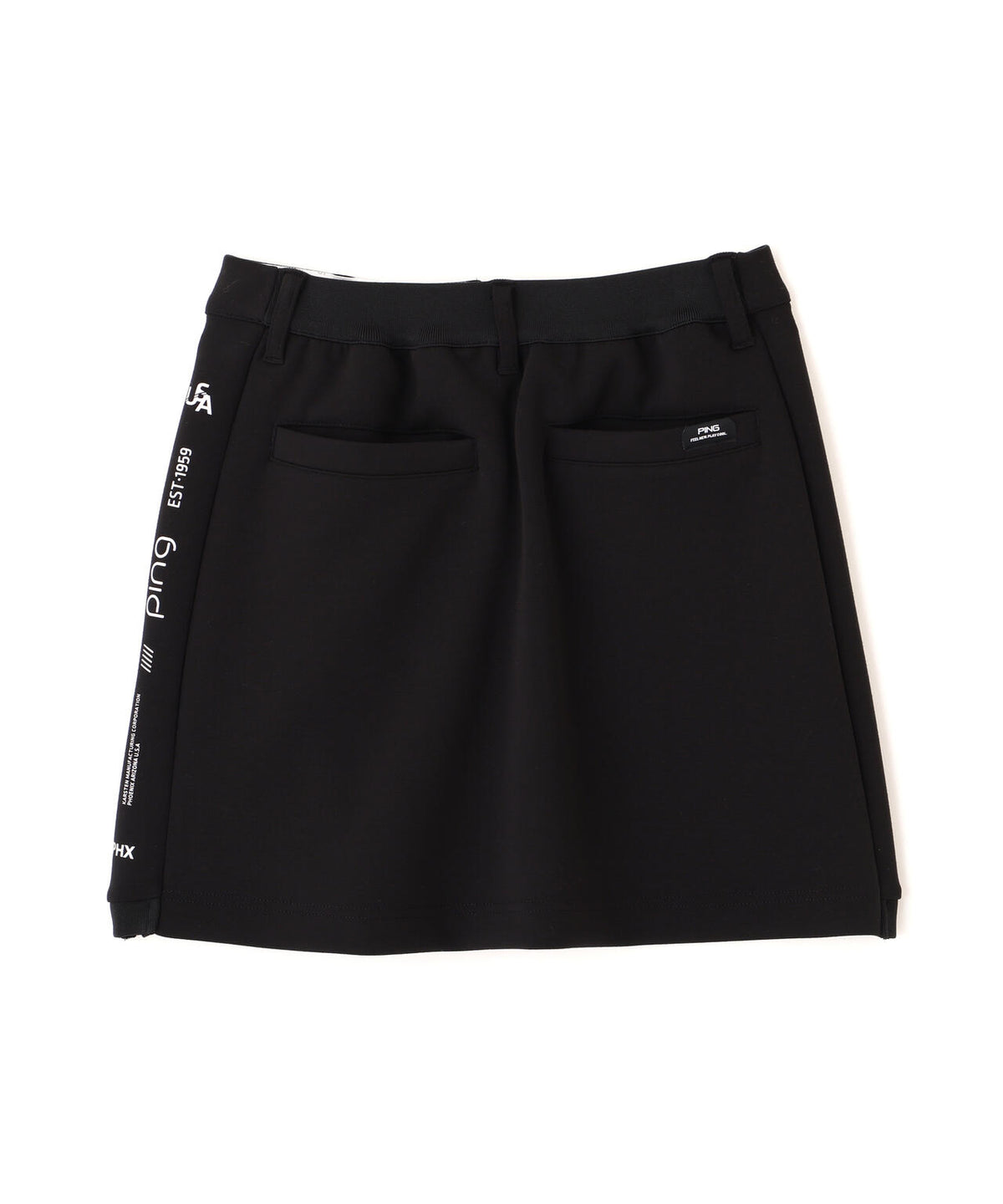 【PING APPAREL】全方向ストレッチダンボールニットサイド切替スカート (LADIES)