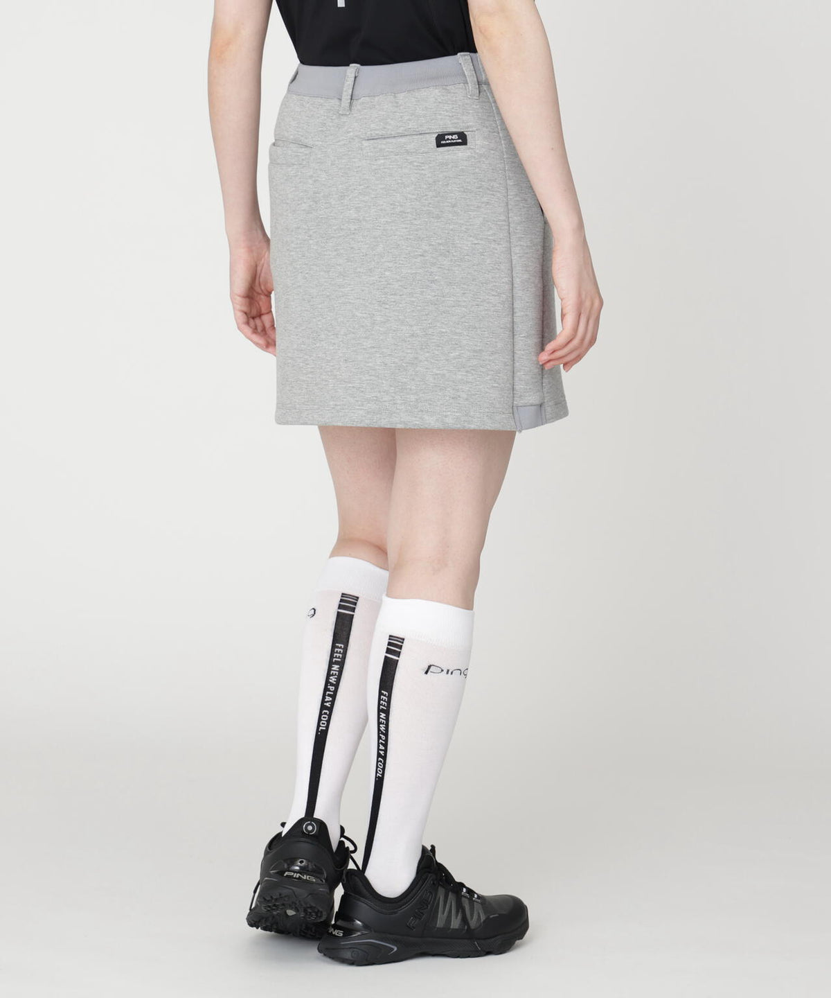 【PING APPAREL】全方向ストレッチダンボールニットサイド切替スカート (LADIES)