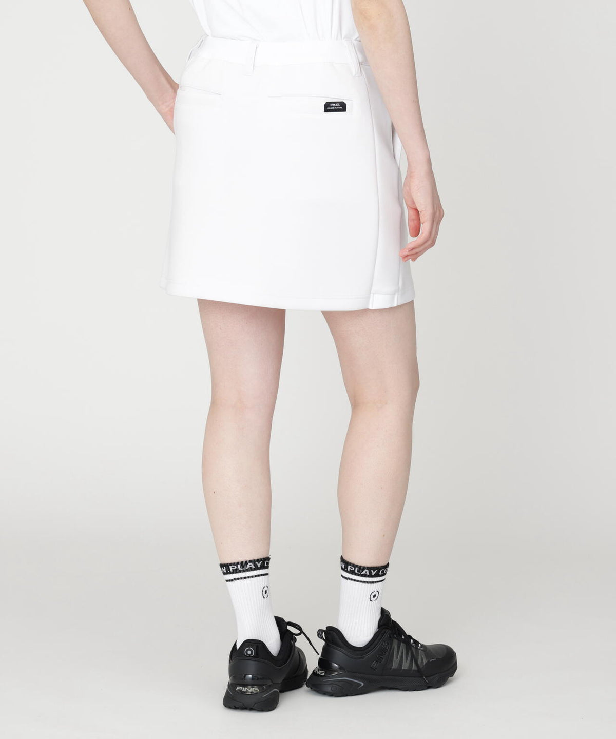 【PING APPAREL】全方向ストレッチダンボールニットサイド切替スカート (LADIES)