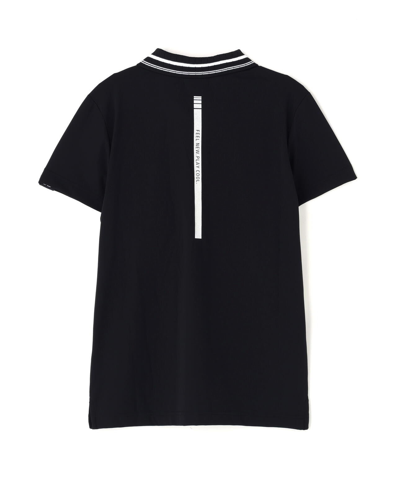 ［PING APPAREL］［接触冷感・UVカット］ライン衿半袖ポロシャツ (LADIES)