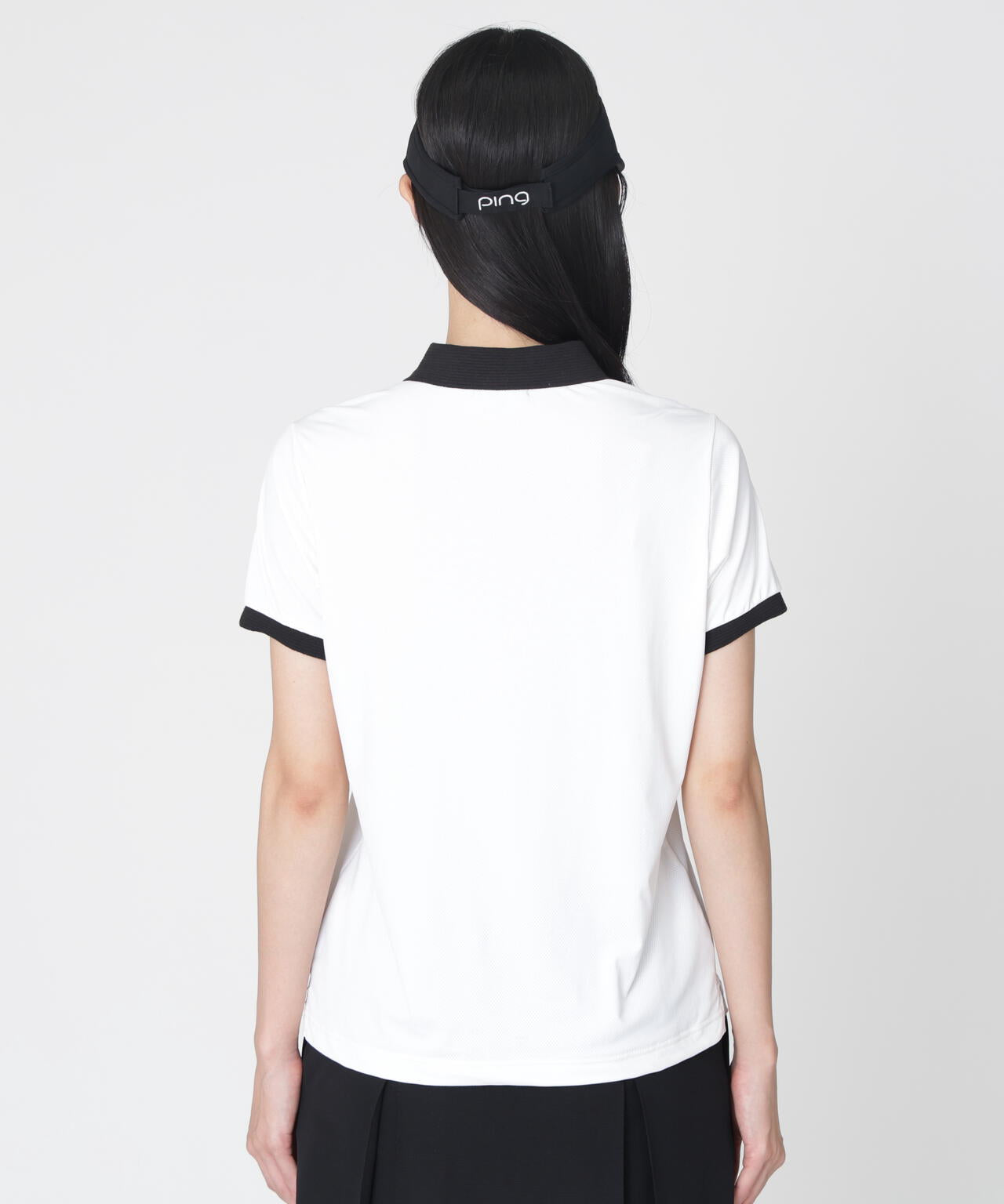［PING APPAREL］［接触冷感］ナイロンサッカー半袖ポロシャツ (LADIES)