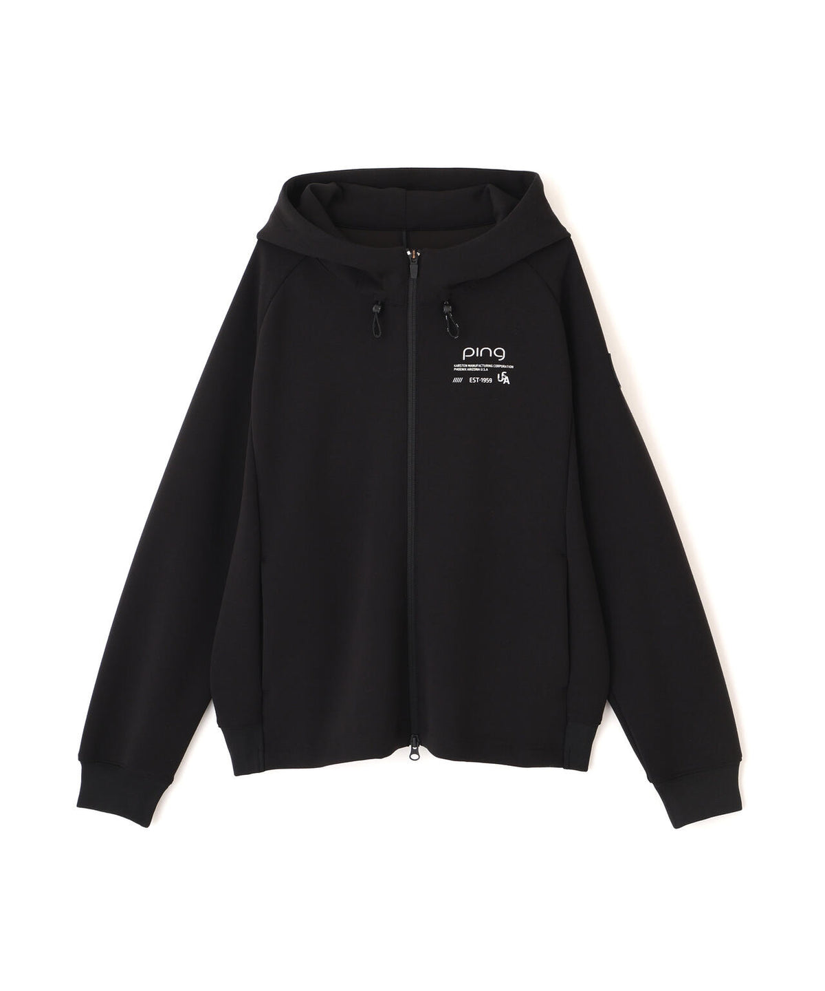 【PING APPAREL】全方向ストレッチダンボールニットフルジップフーディー (LADIES)