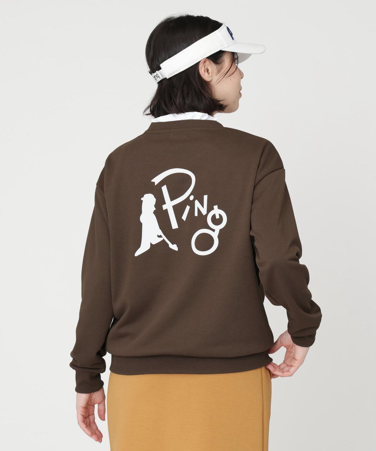 ［PING APPAREL］［吸水速乾・UVケア］10カラーMr.PINGダンシングロゴクルーネックプルオーバー (LADIES)