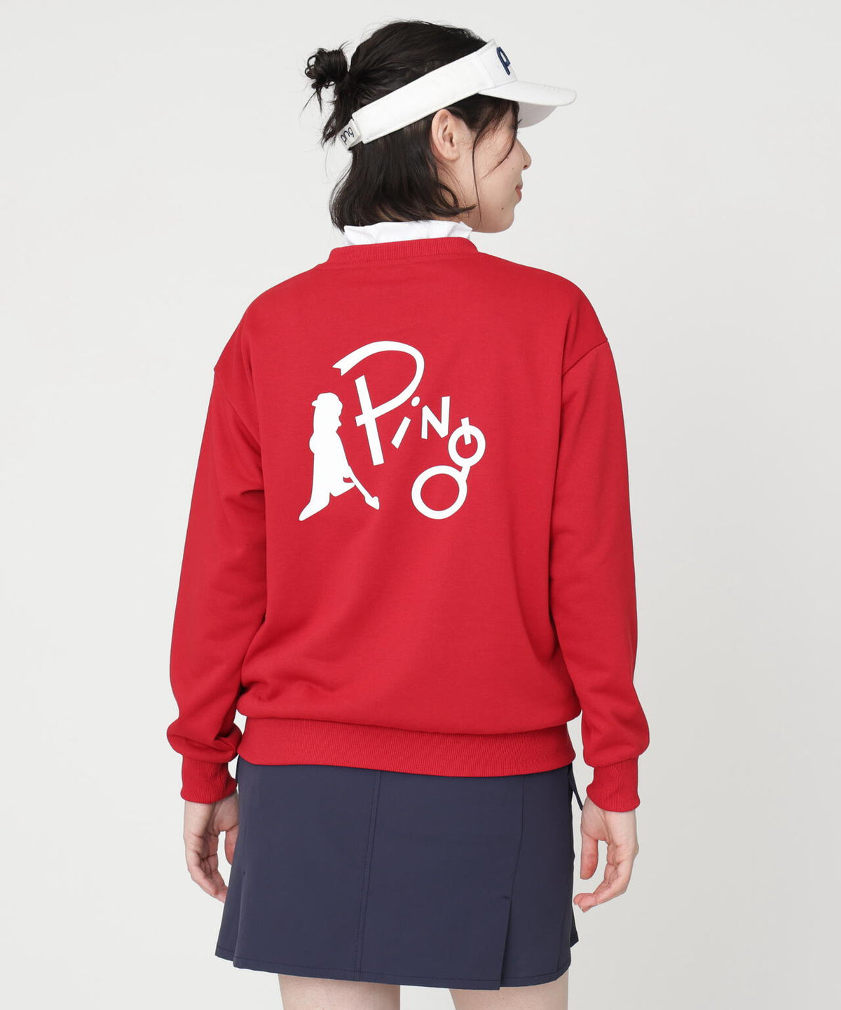 ［PING APPAREL］［吸水速乾・UVケア］10カラーMr.PINGダンシングロゴクルーネックプルオーバー (LADIES)