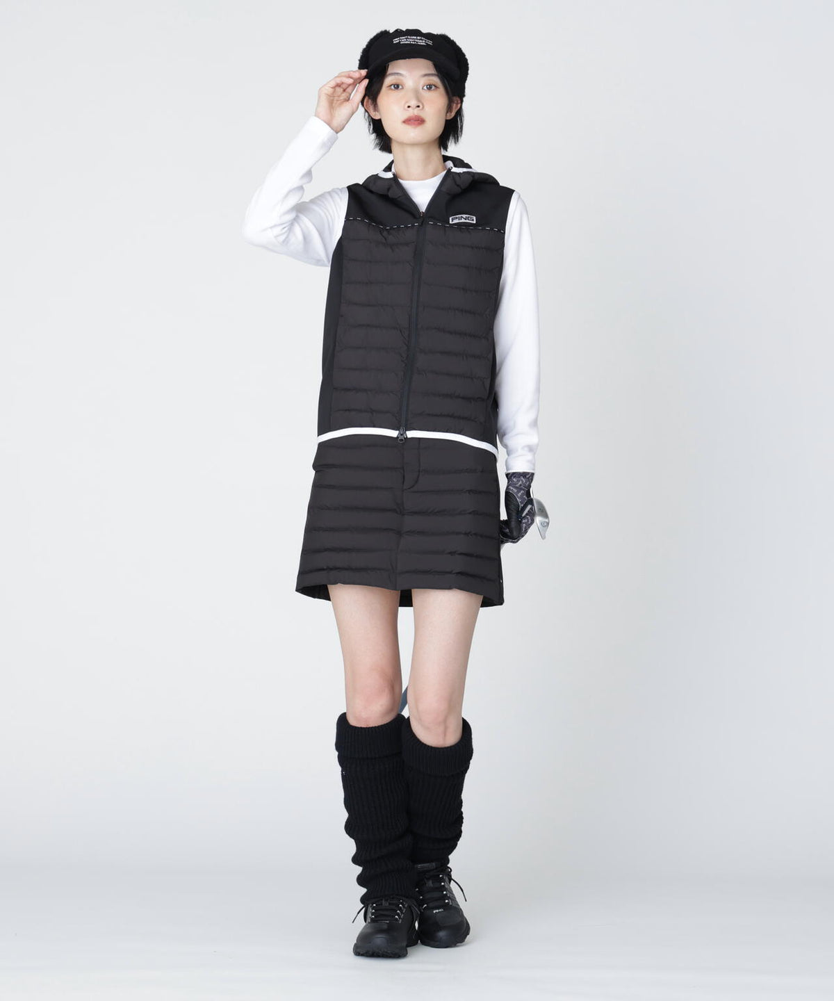 [PING APPAREL] [保温] キープウォーム長袖ハイネックカットソー (LADIES)