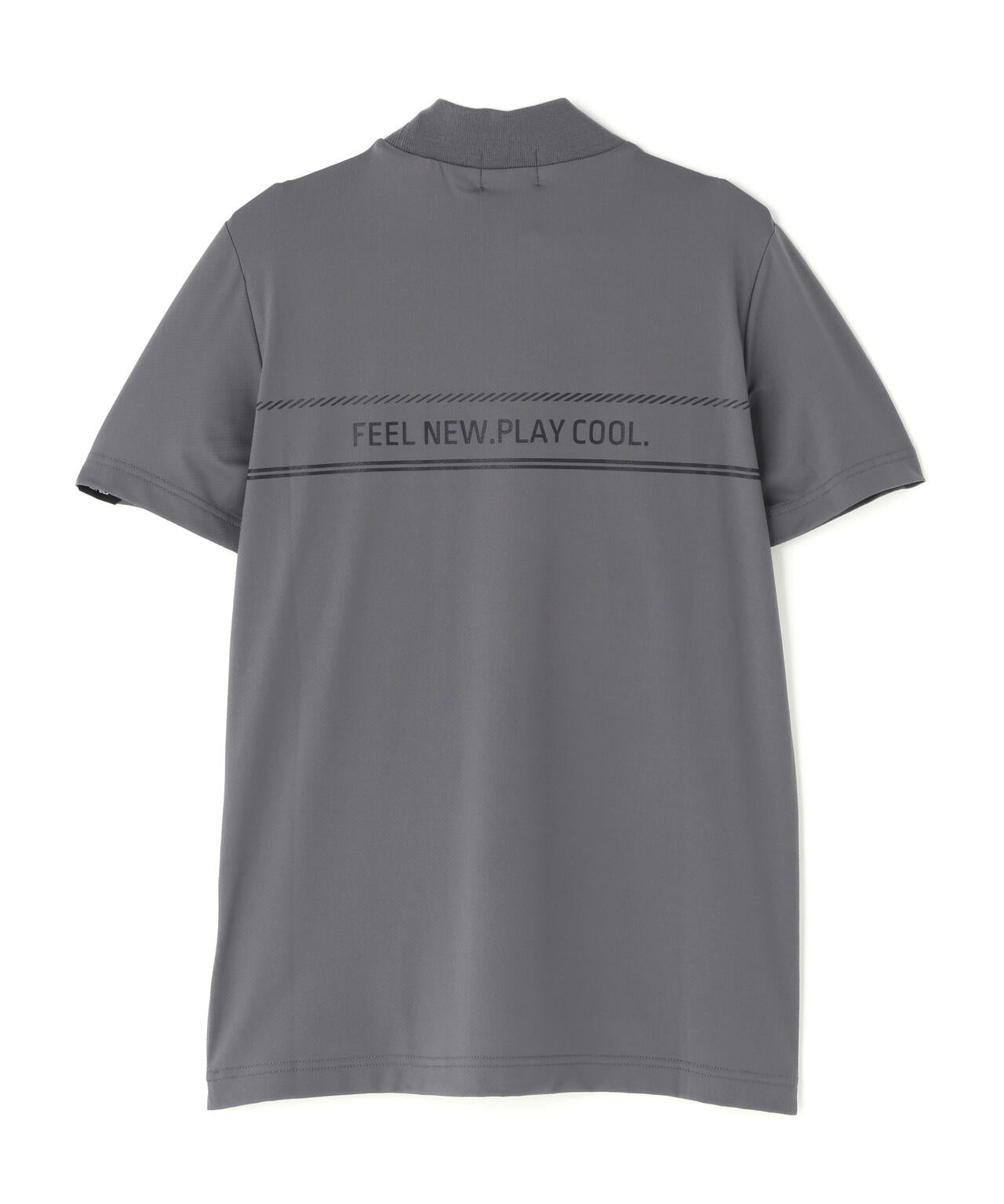 ［PING APPAREL］［接触冷感］ナイロンサッカー半袖ハイネックシャツ (LADIES)