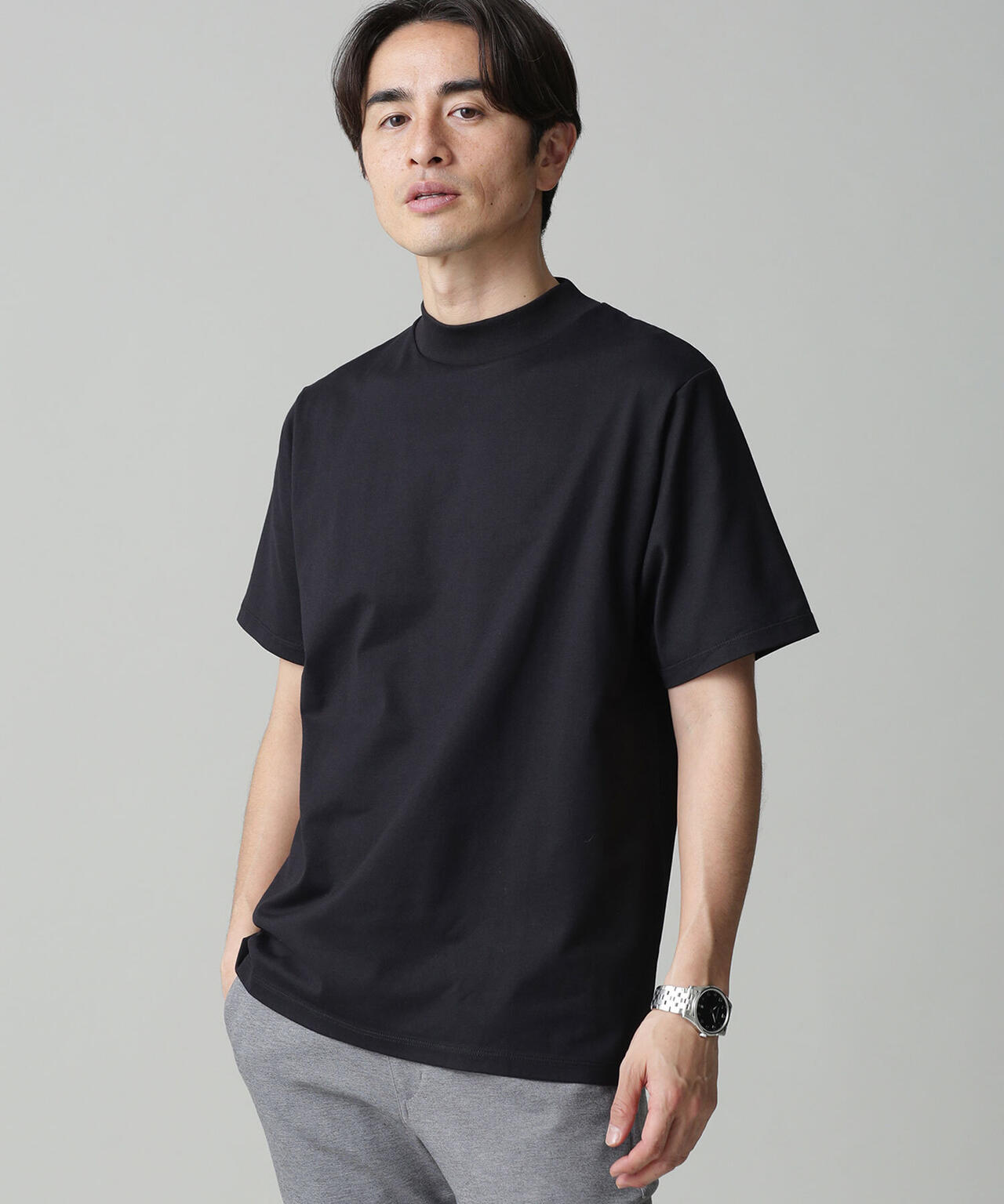 LB.03/Anti Soaked 汗染み防止 モックネックTシャツ