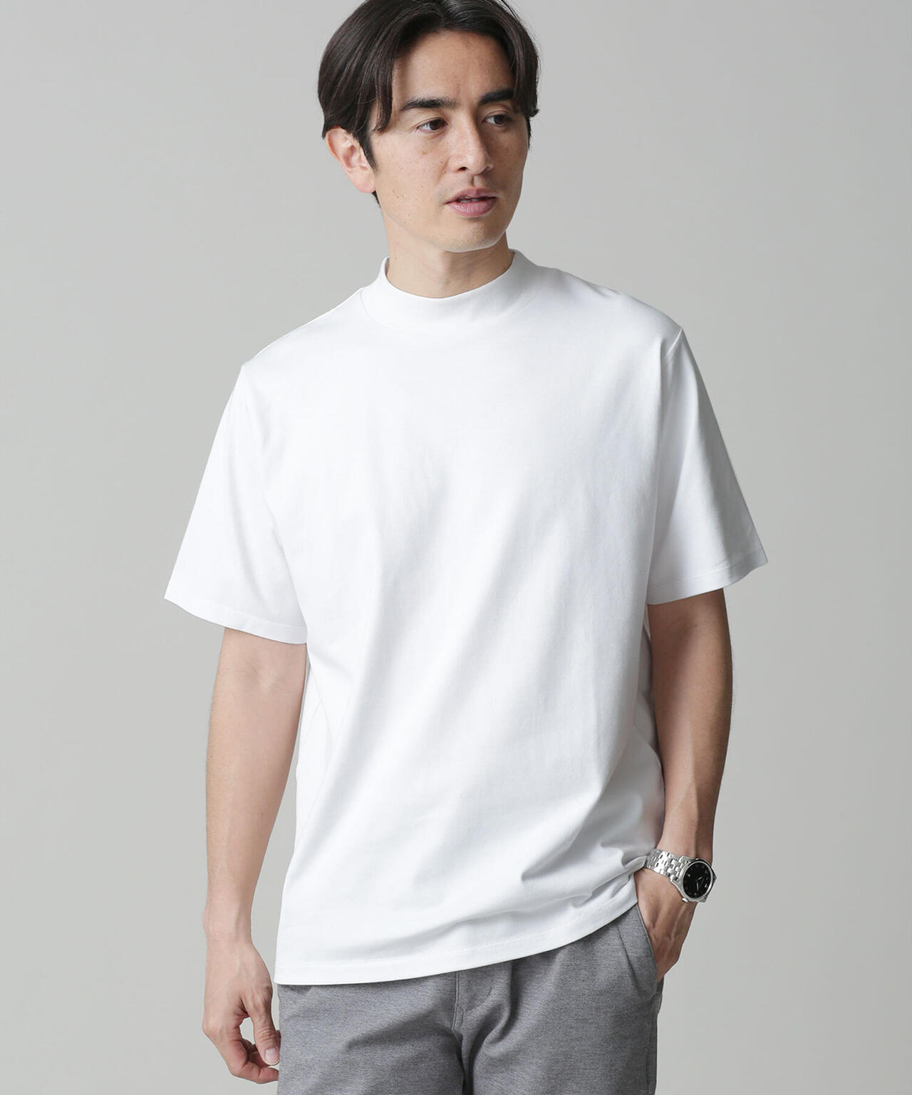LB.03/Anti Soaked 汗染み防止 モックネックTシャツ